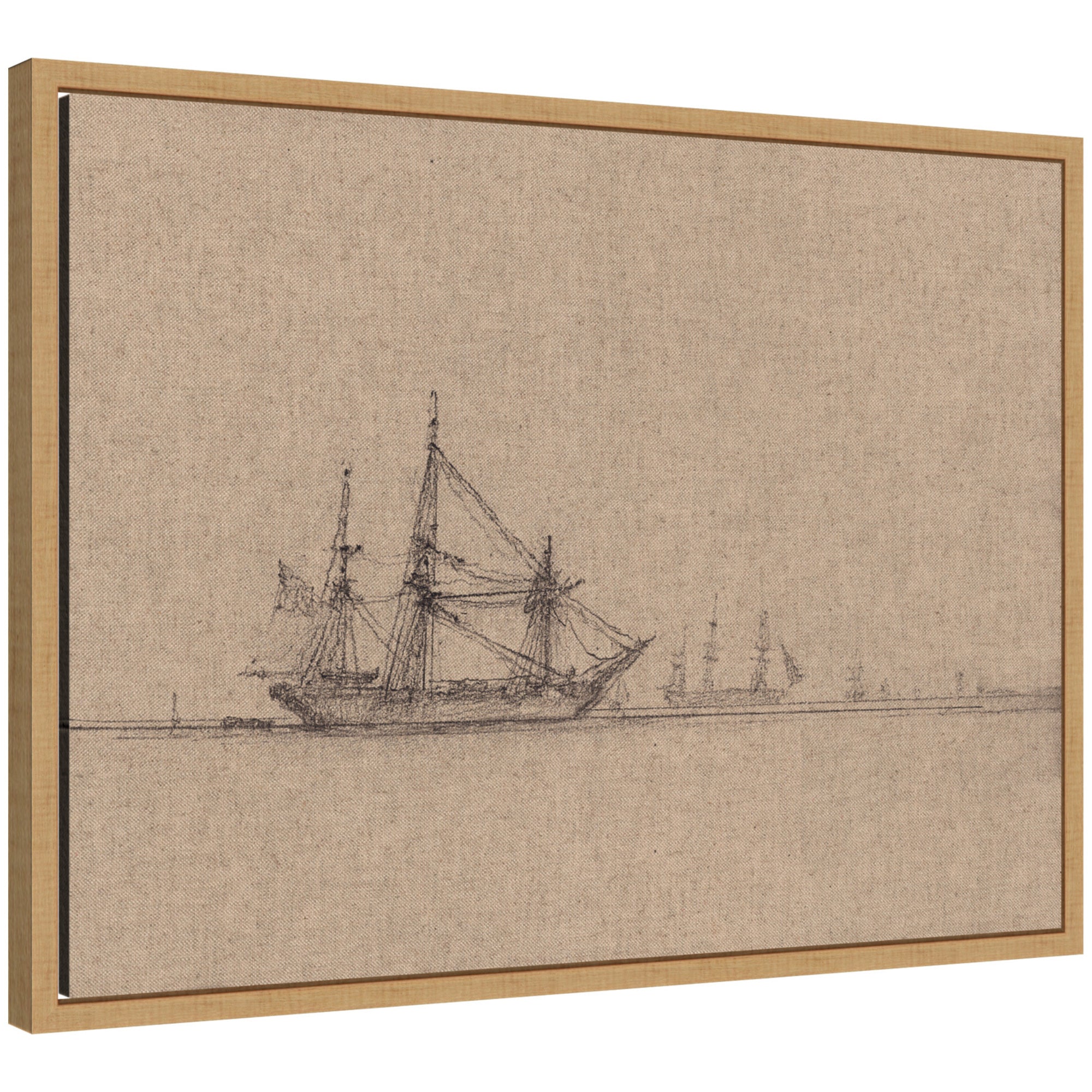 Framed Canvas 24x18 Sylvie Natural 1