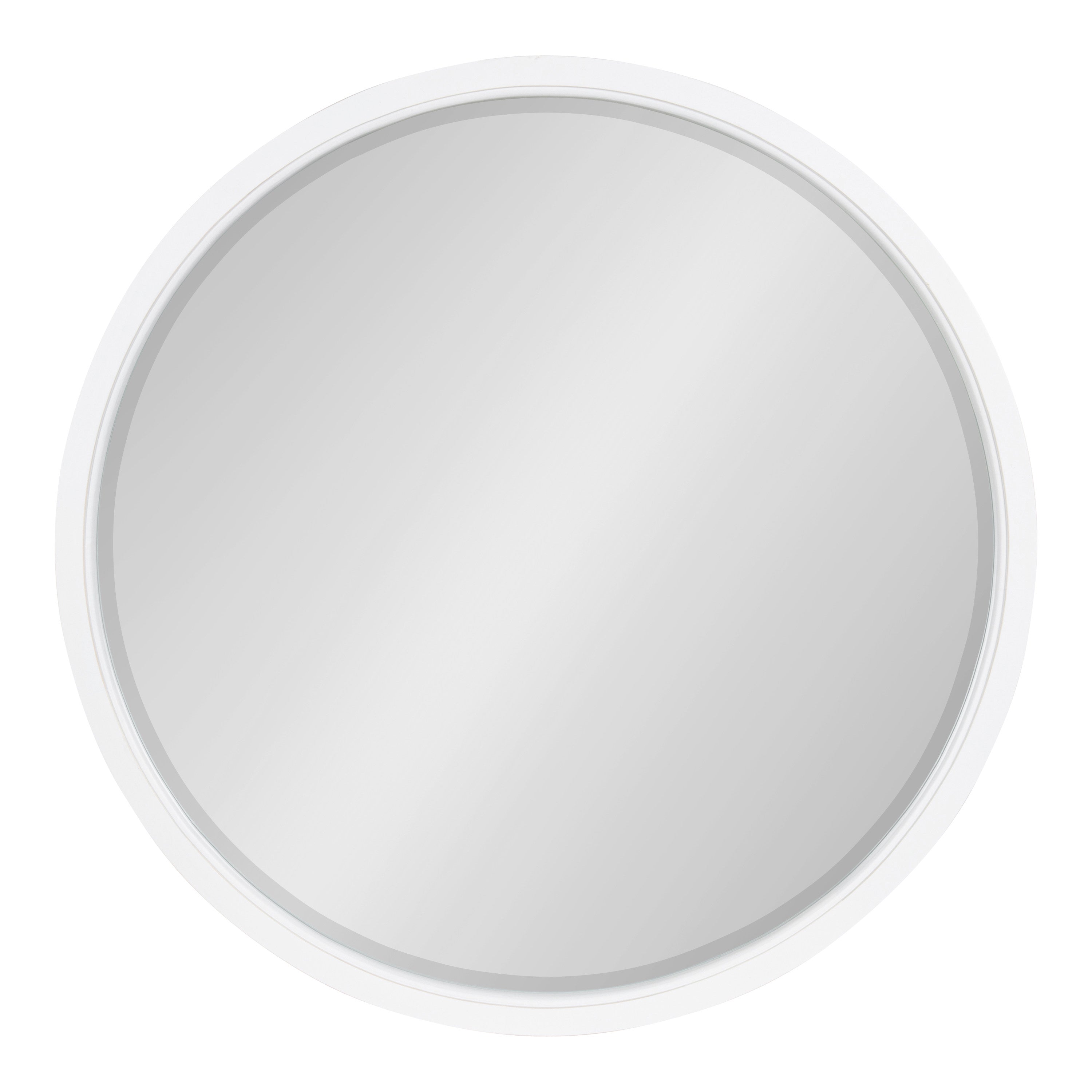 Round Mirror White 32" Diameter 2