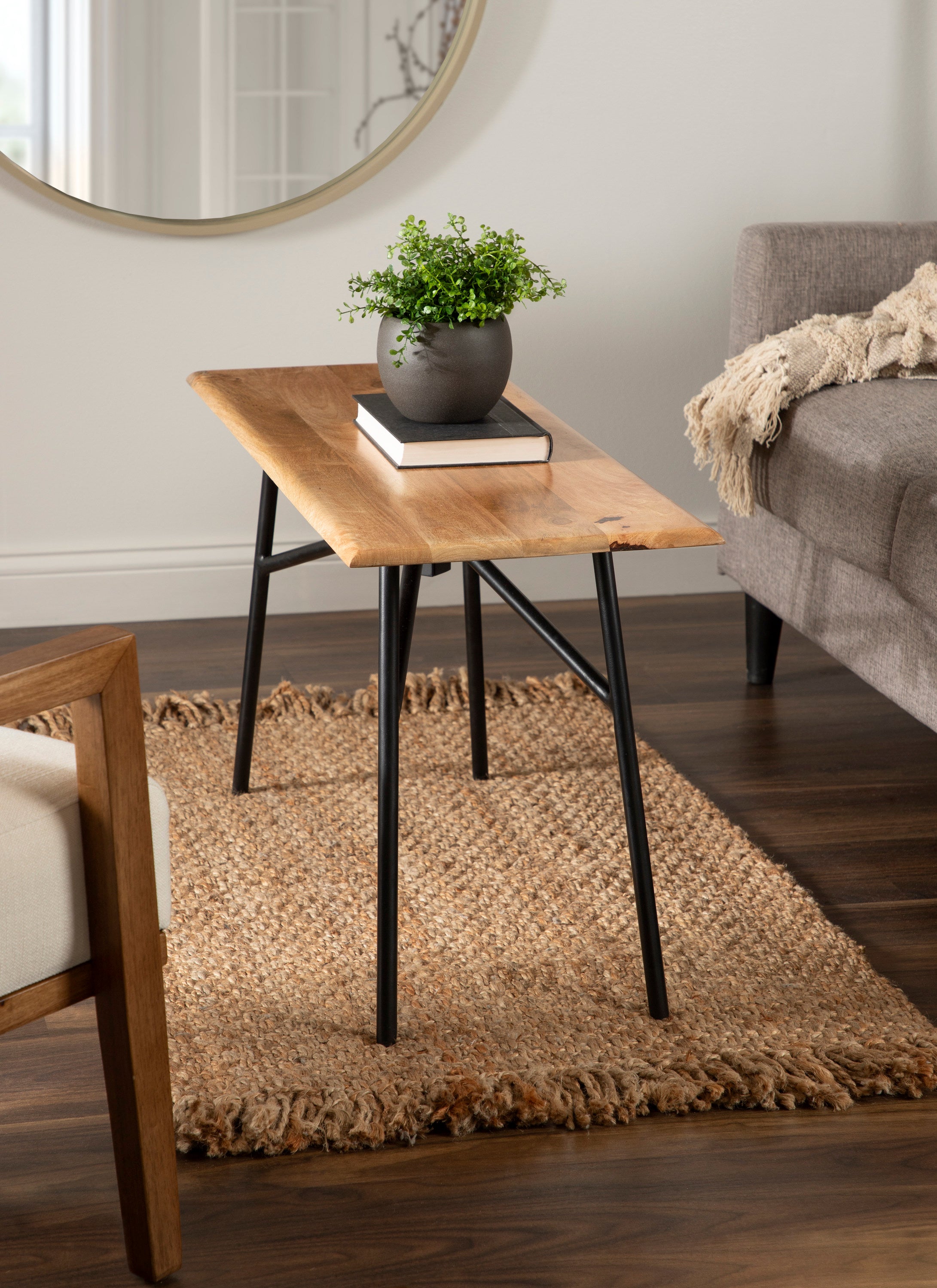 Bench Natural Black 36x14x20 7