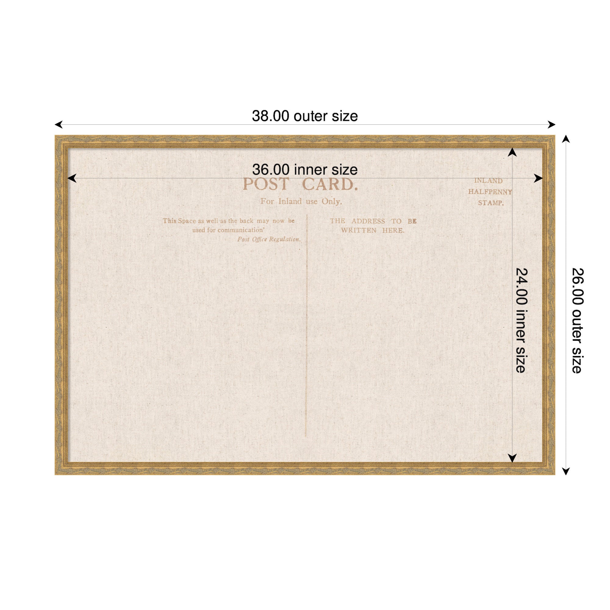 Pinboard Mila Dark Gold 38x26 2