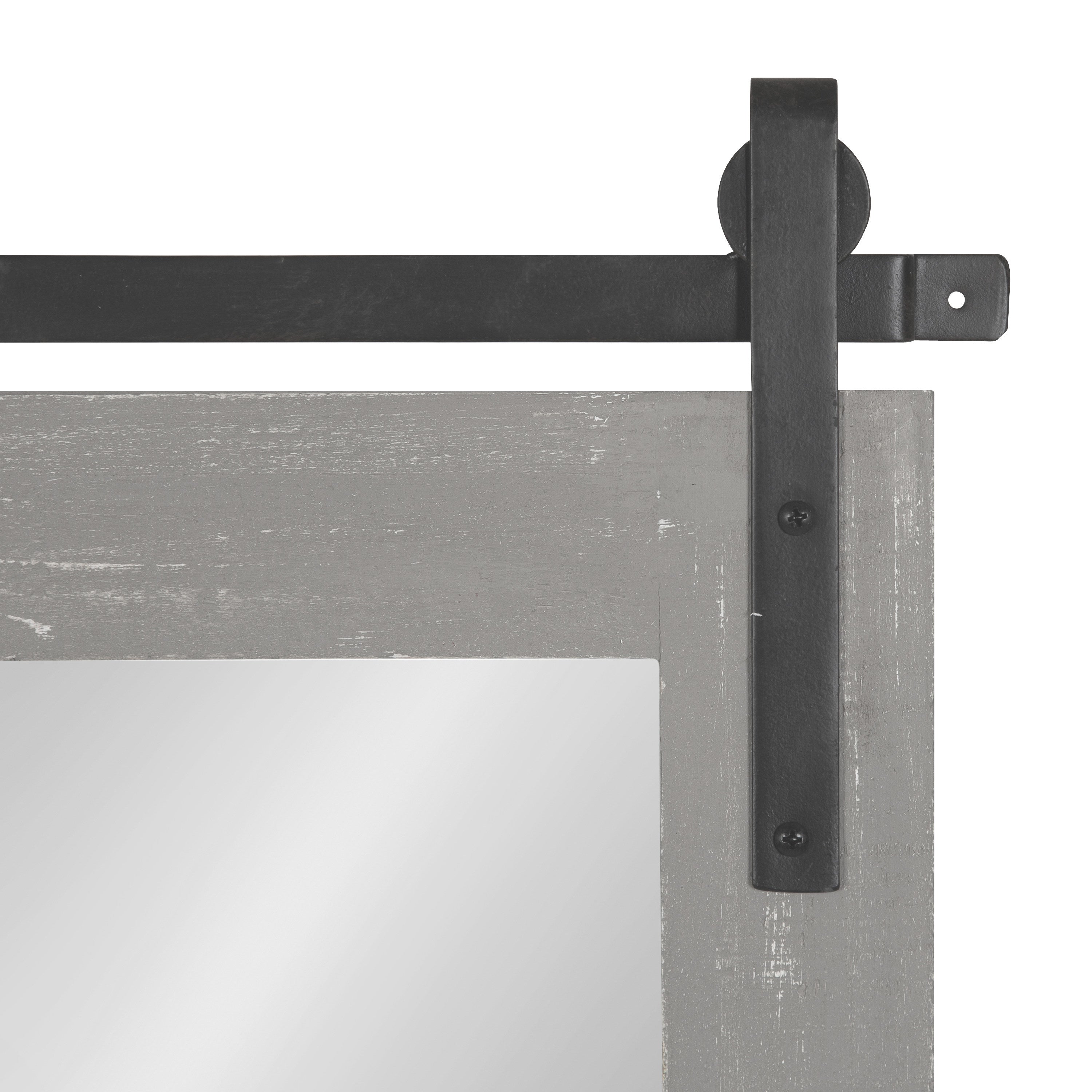 Rectangle Mirror Gray 18x50 3