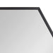 Hexagon Mirror Black 22x31 3