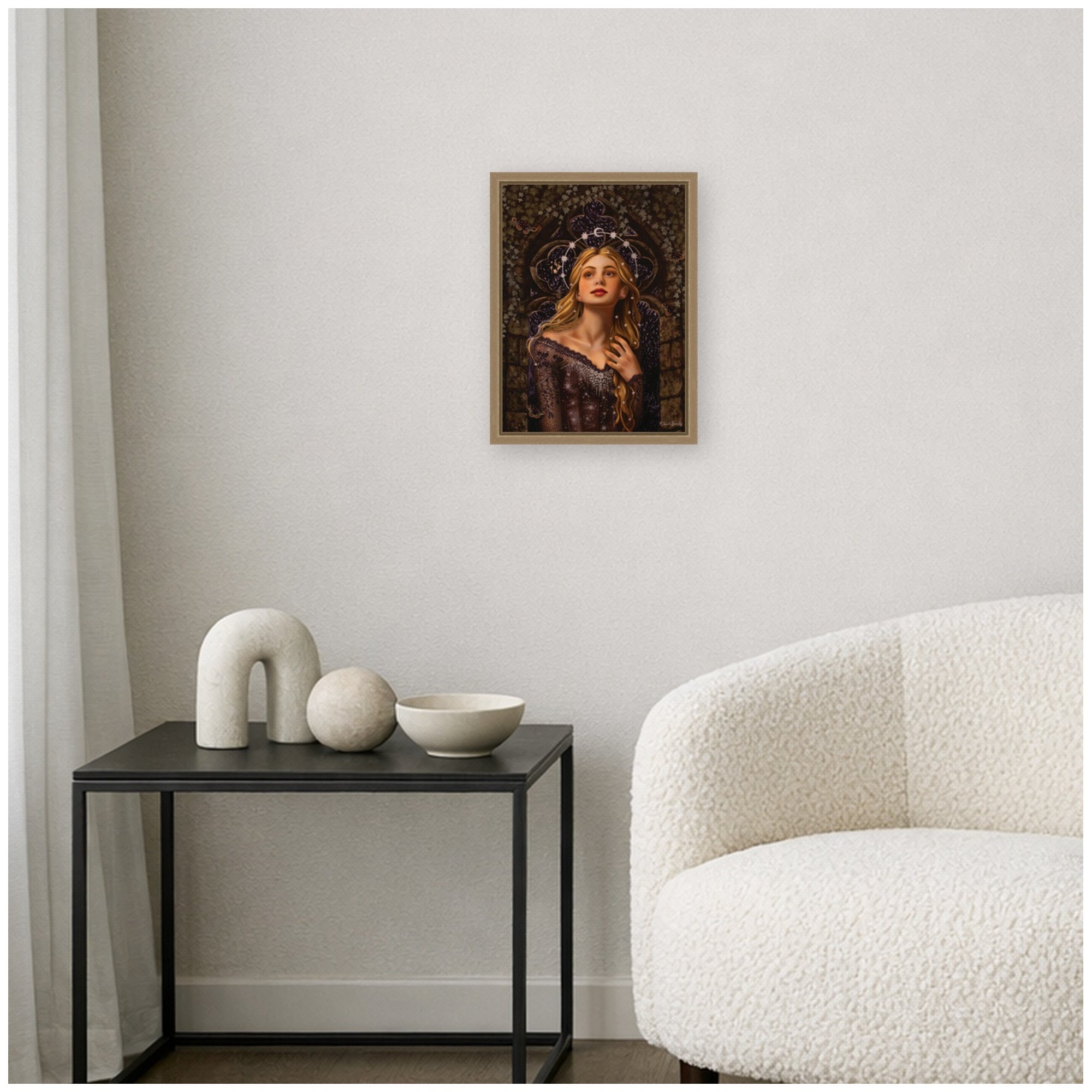 Framed Canvas 10x13 Sylvie Dark Gold 5