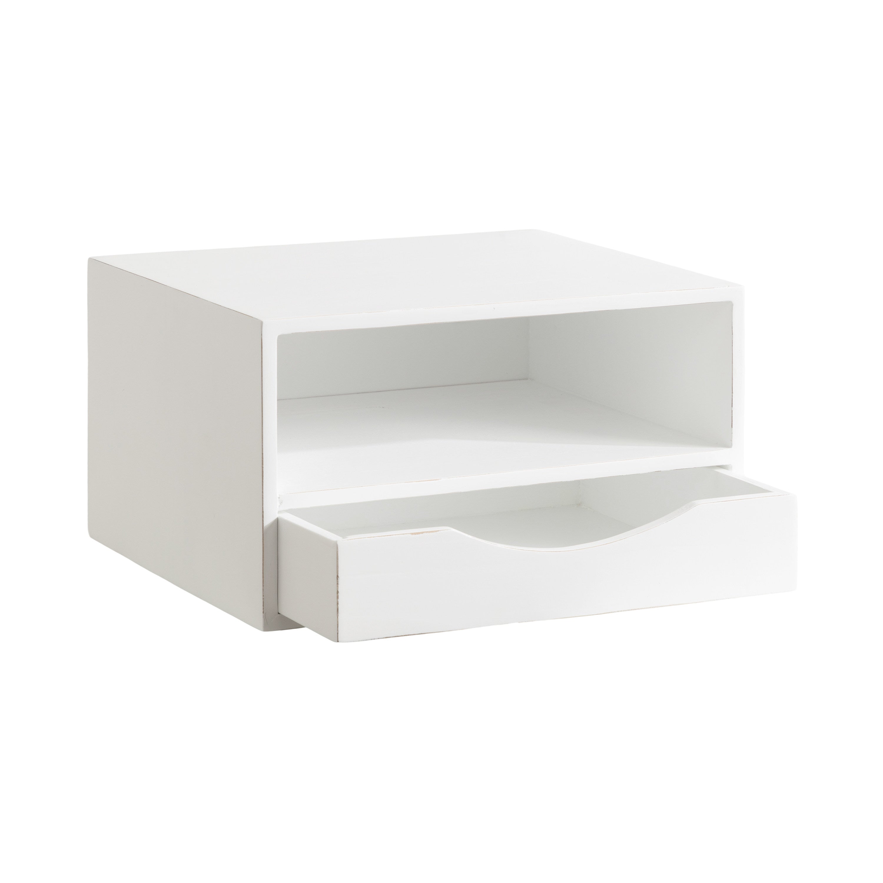 Floating Side Table White 12.5x10x7 6