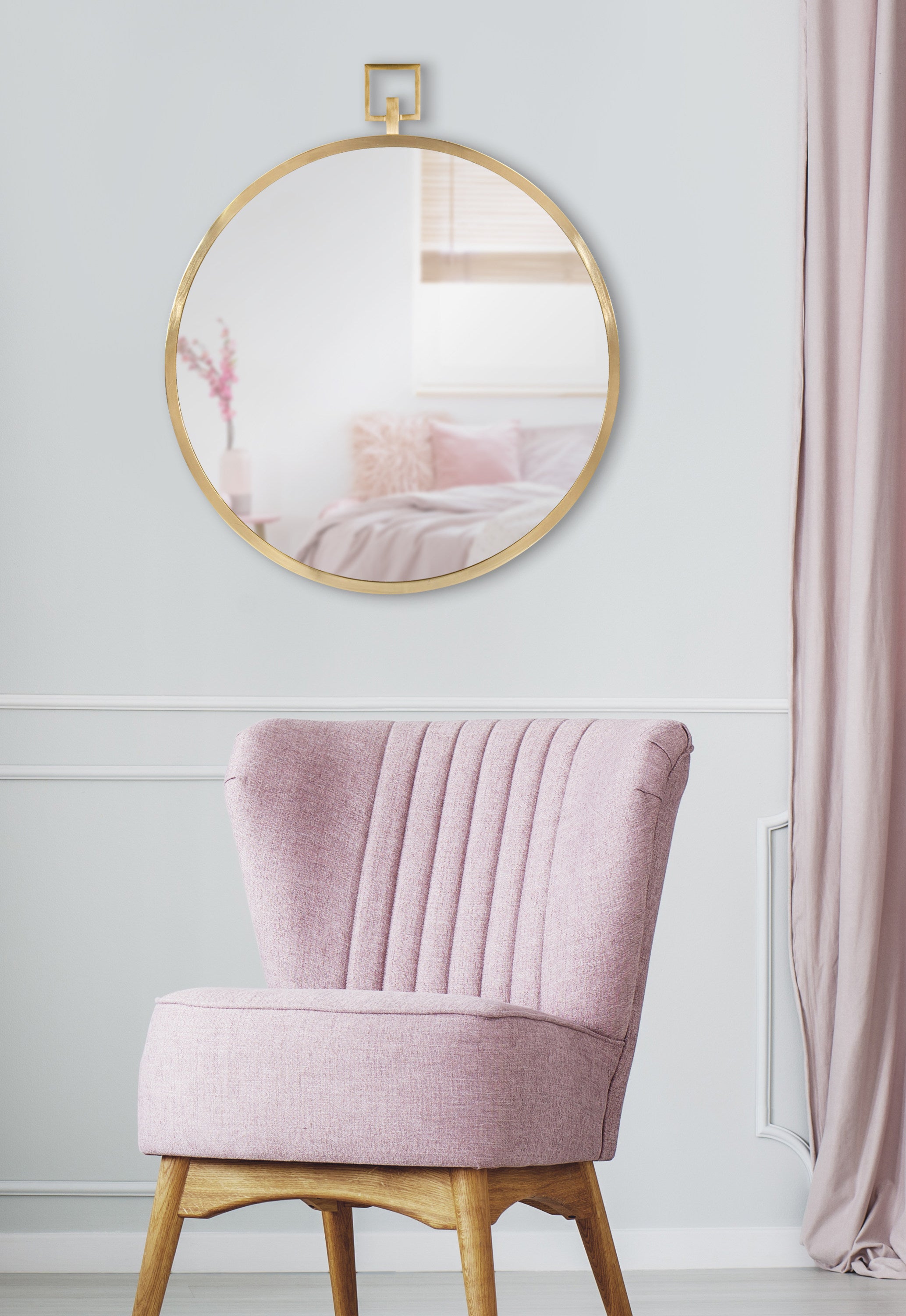 Tabb Round Framed Mirror