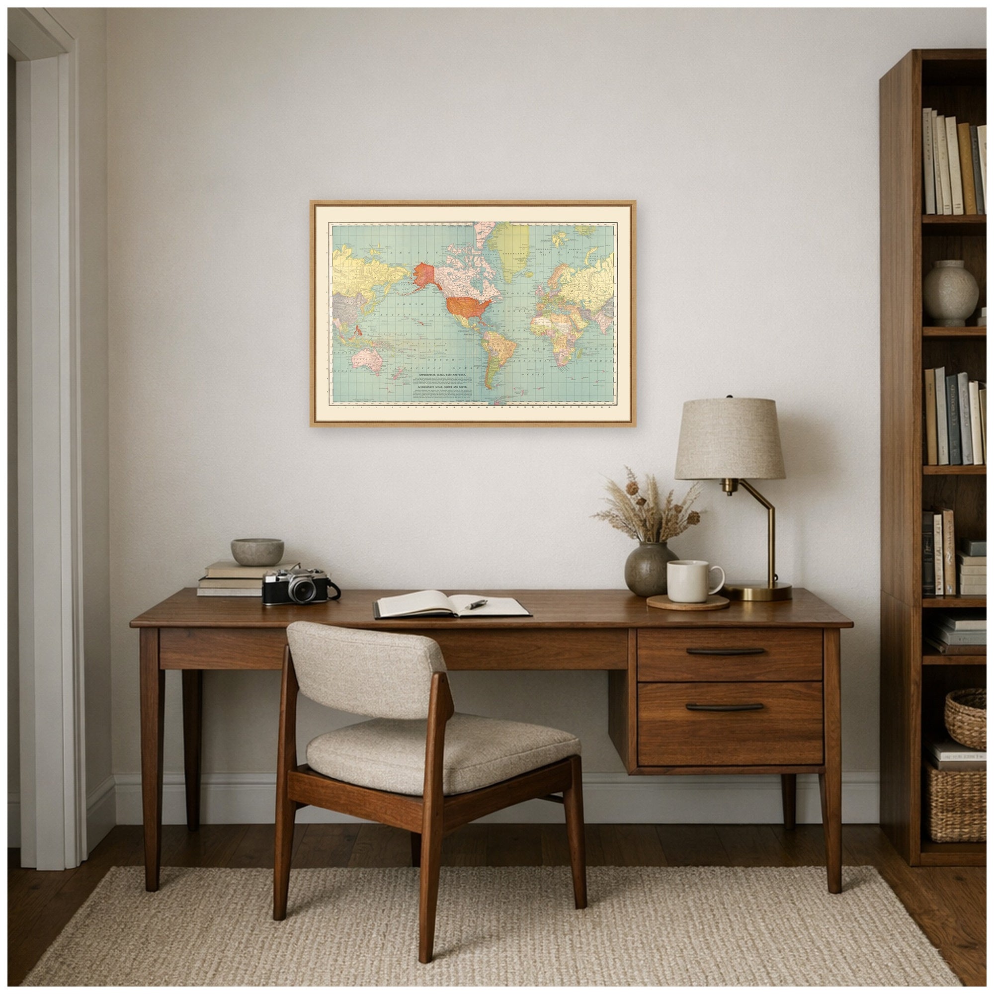 Framed Canvas Sylvie Natural 33x23 5