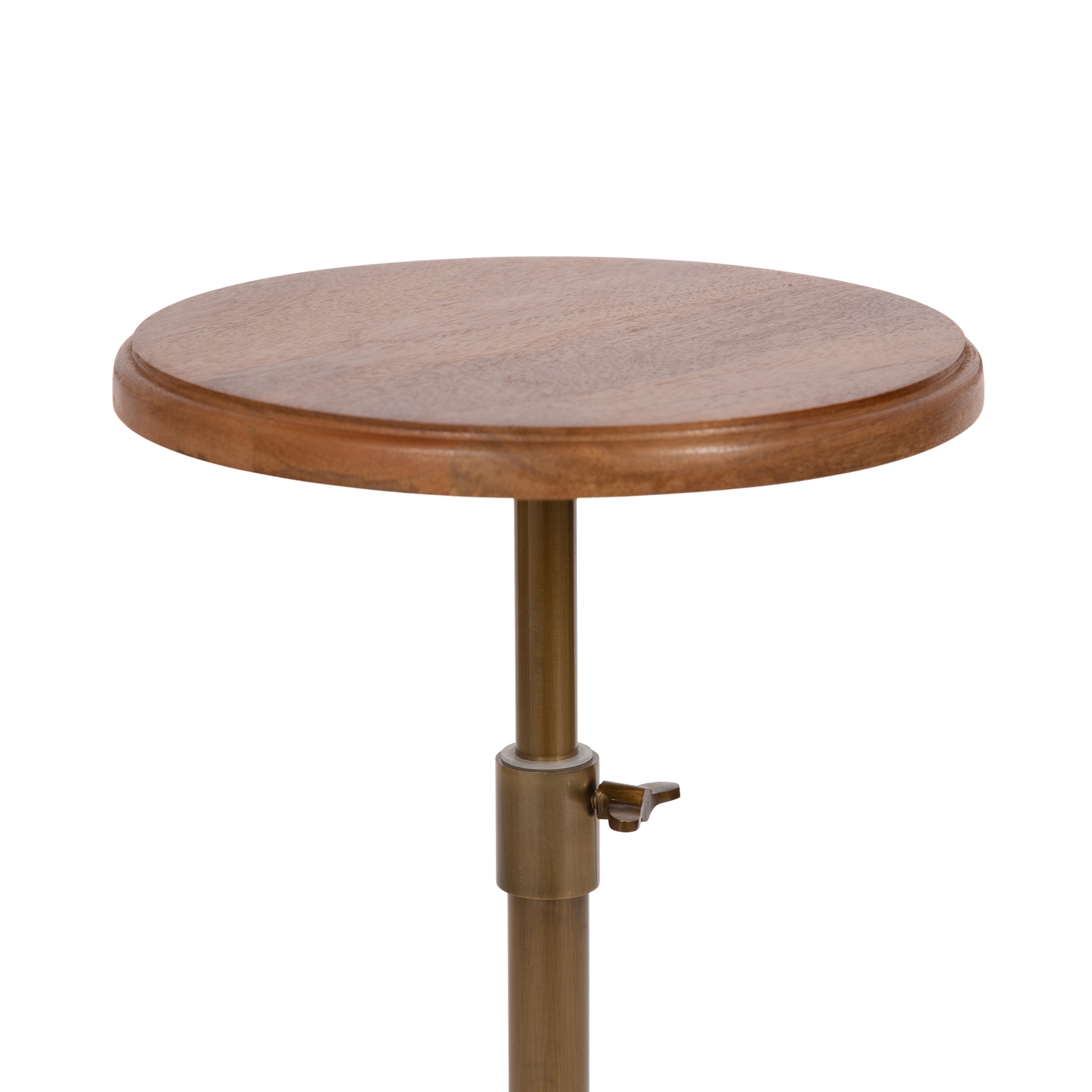 Drink Table Walnut Brown Gold 10x10x30 4