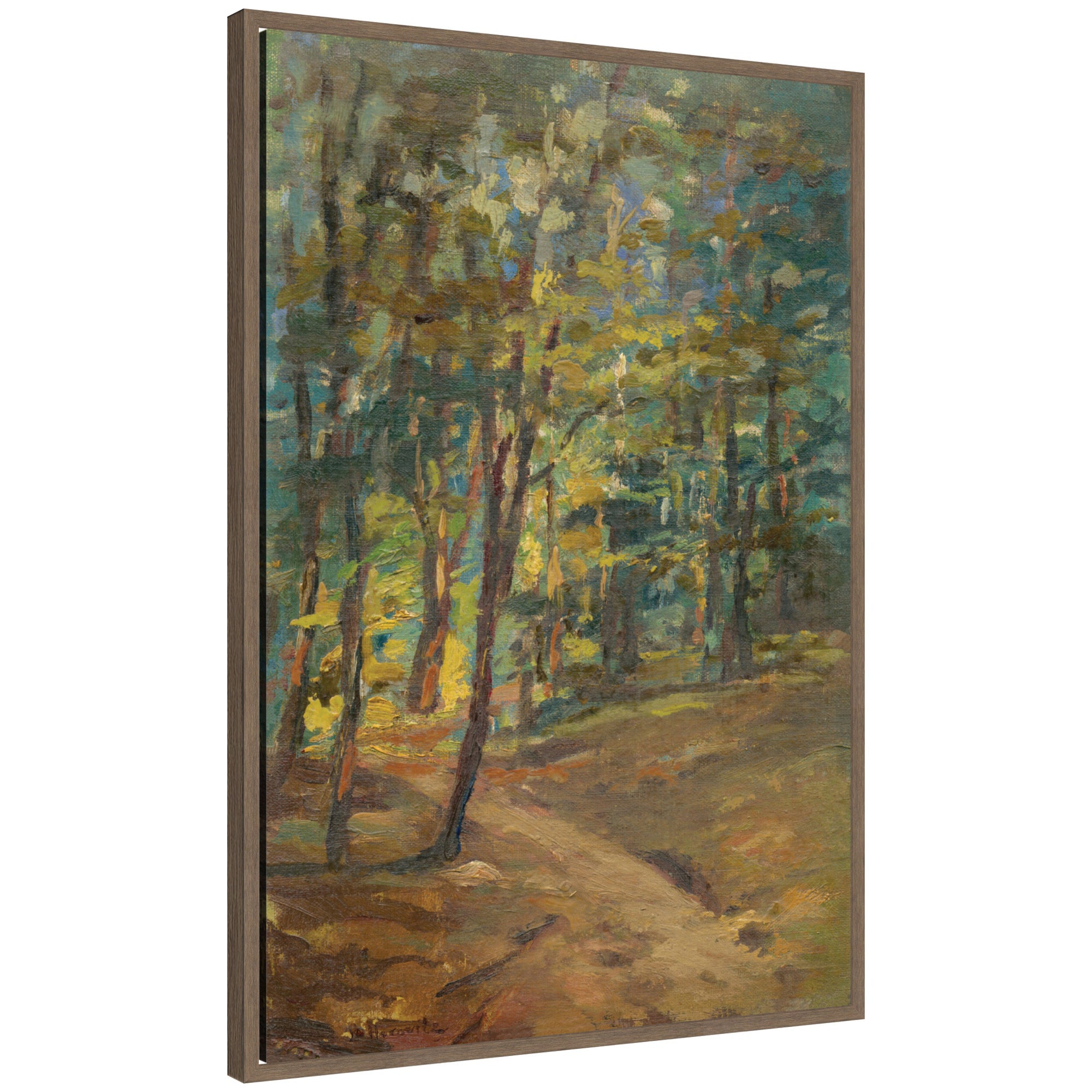 Framed Canvas 23 x 33 Sylvie Walnut 1
