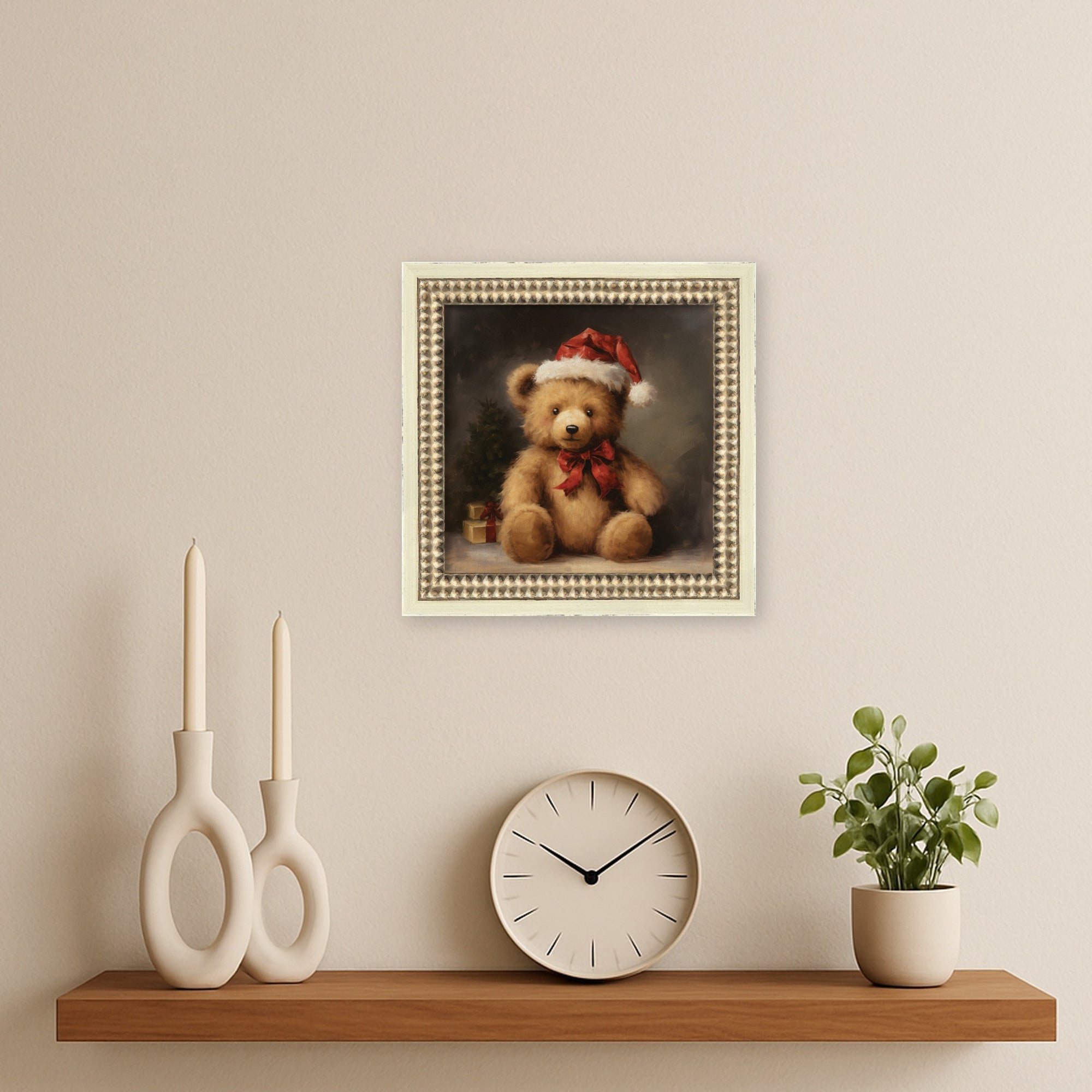 Mounted Canvas Castellan Distressed White 10x10 5