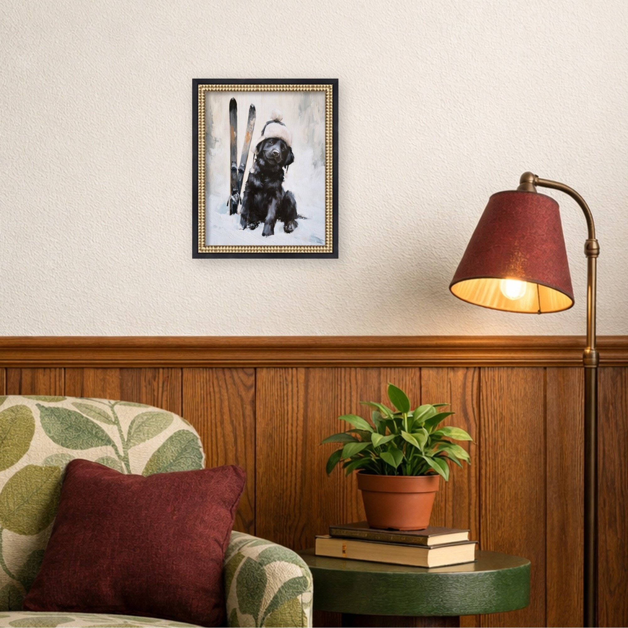 Mounted Canvas Castellan Black 13x16 6