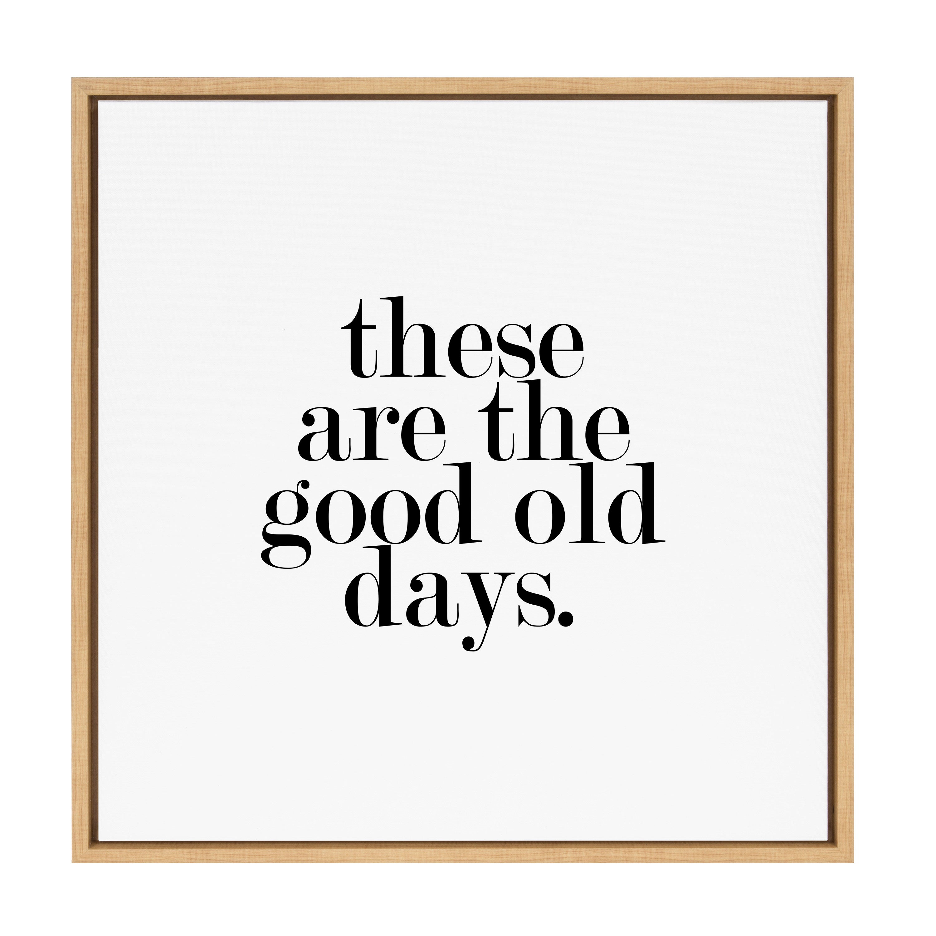 Sylvie Good Old Days Framed Canvas by Maggie Price of Hunt and Gather Goods