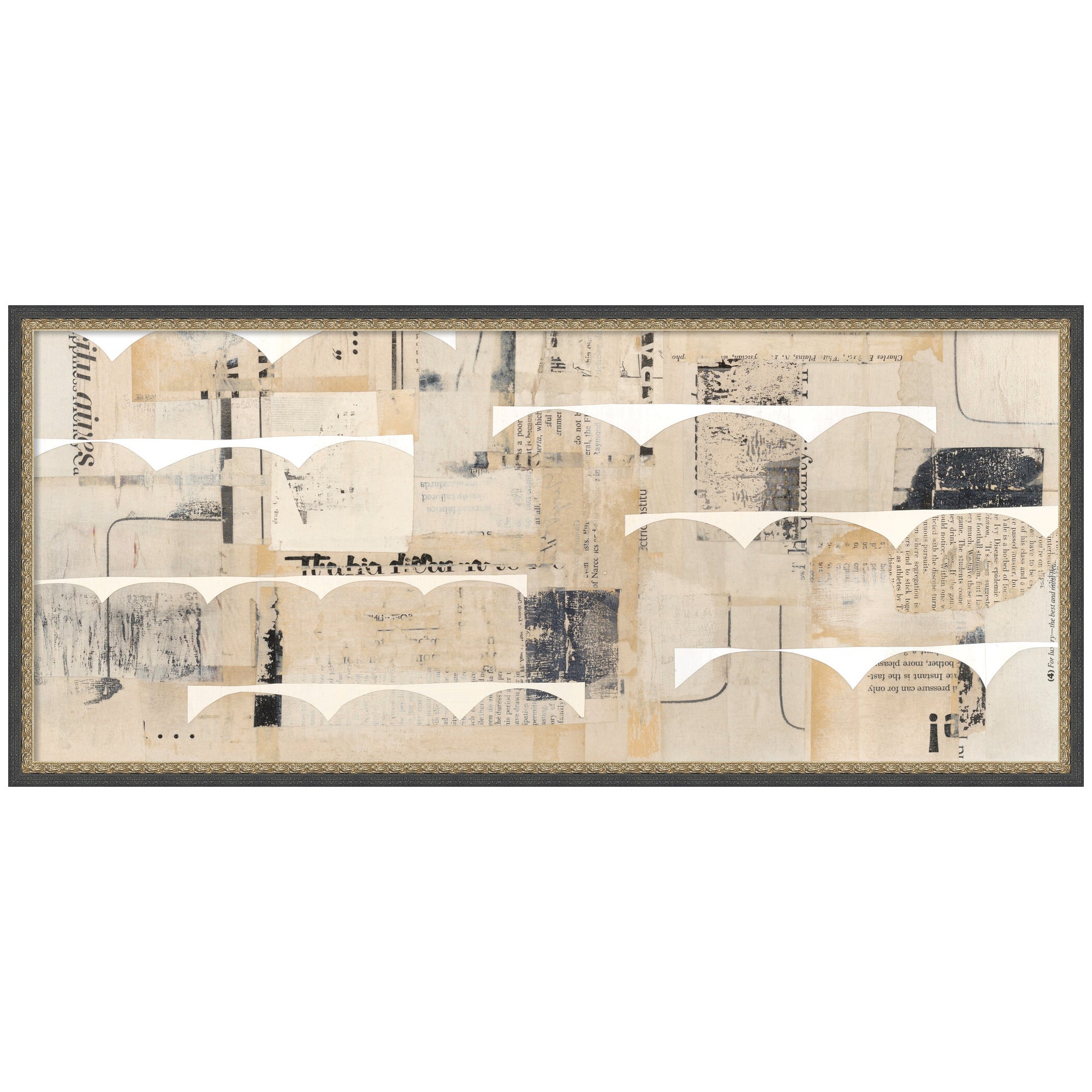 Revolved Half Moon Panel by Felicia Dadak Framed Mounted Canvas Wall Art Print