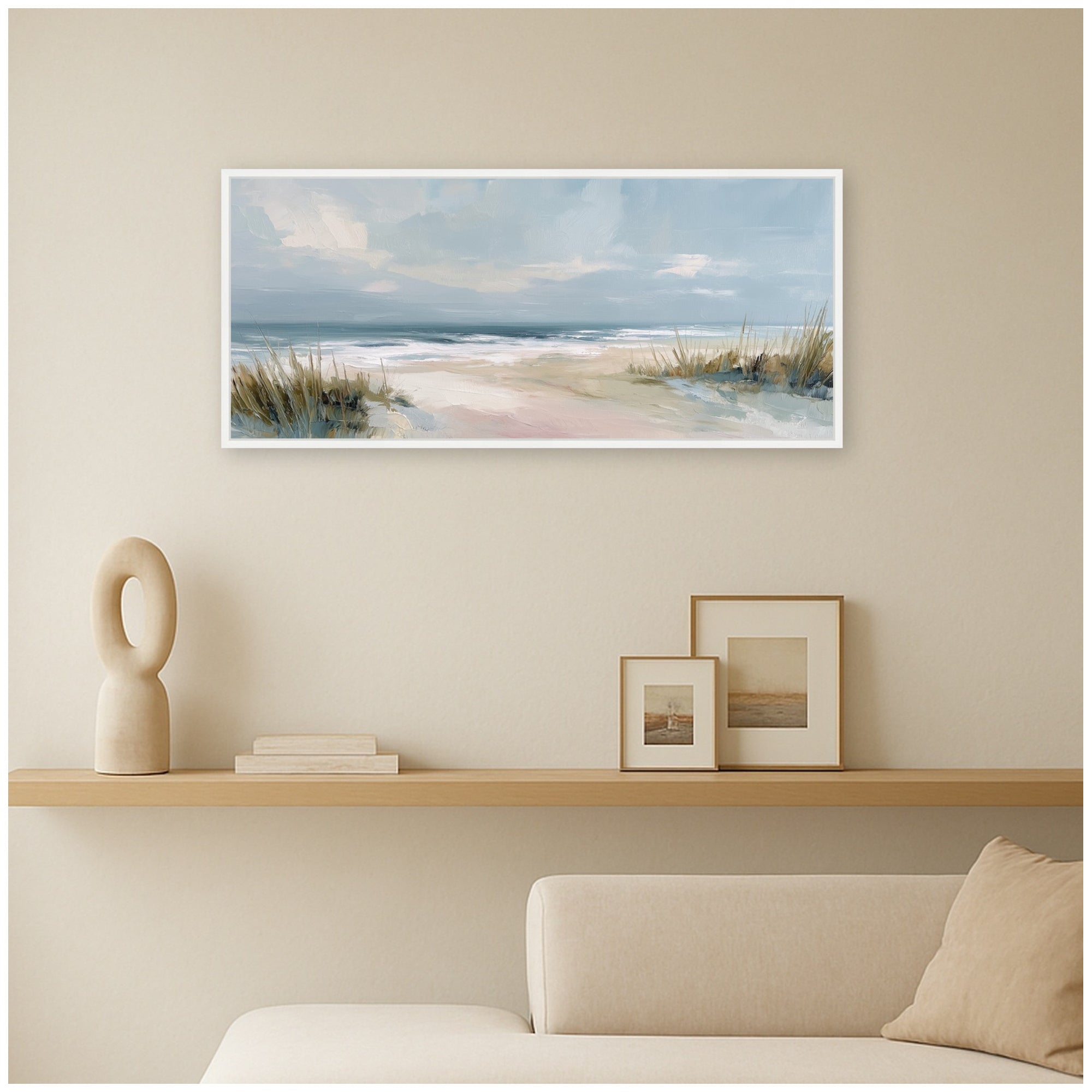 Framed Canvas 40x18 Sylvie White 7