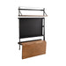 Wall Mounted Desk Rustic Brown Black 27x18x30 4
