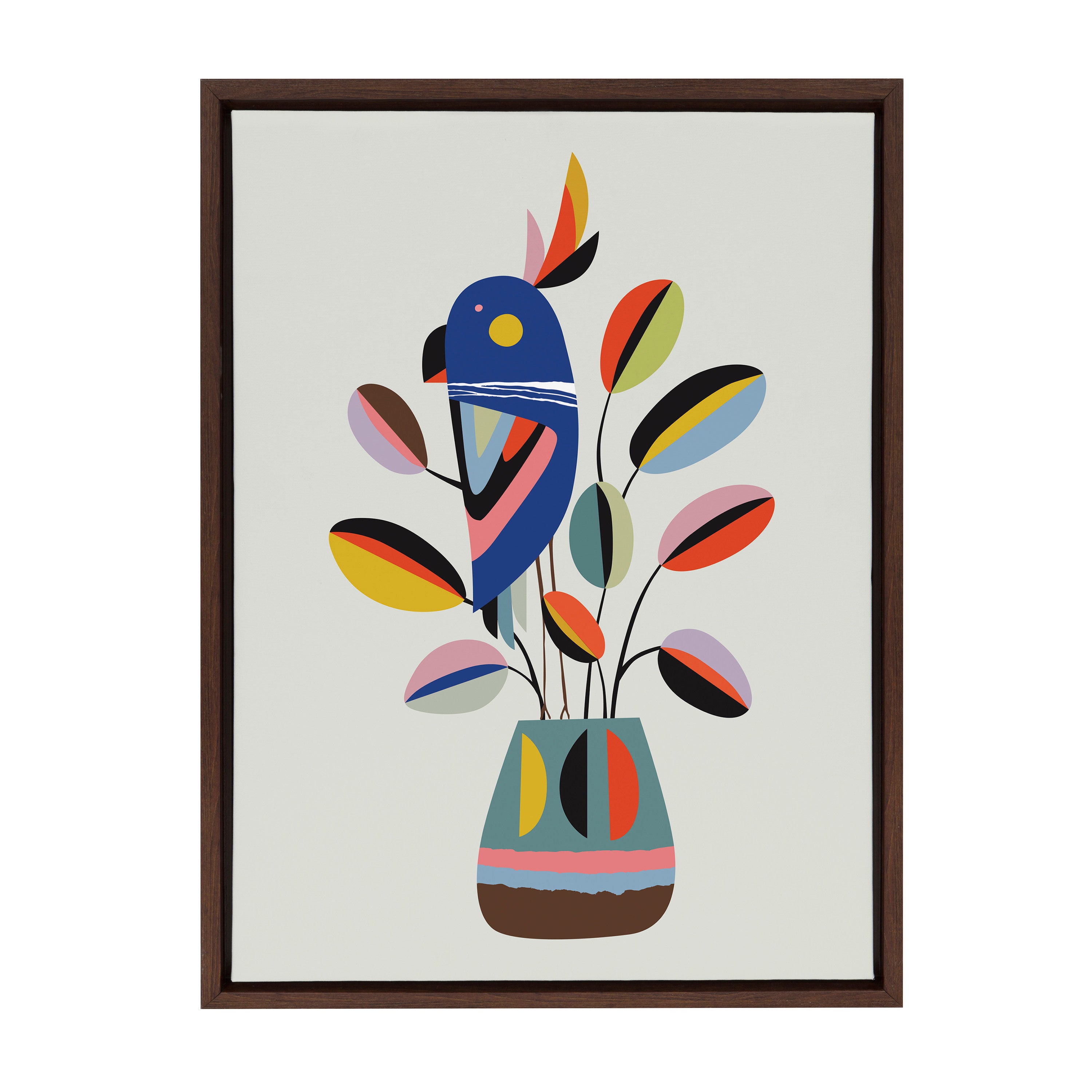 Sylvie Rubber Plant Framed Canvas by Rachel Lee of My Dream Wall