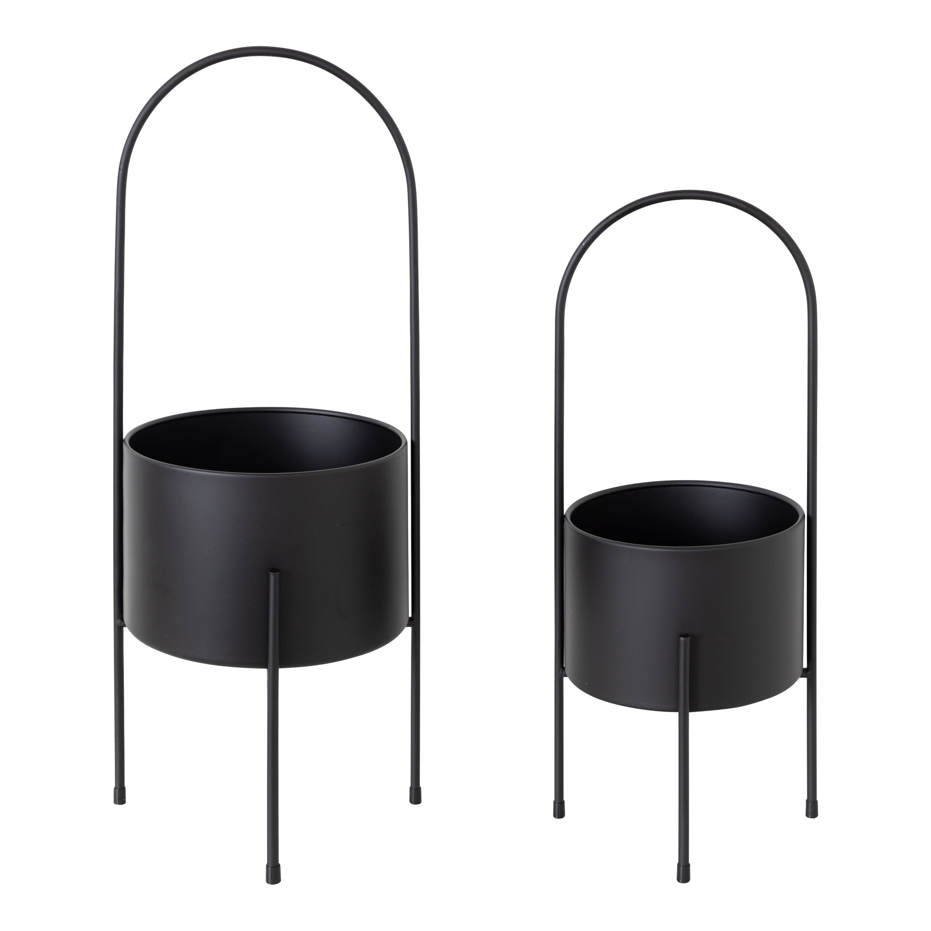 Freestanding Planter 2 Piece Black 1