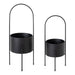 Freestanding Planter 2 Piece Black 1