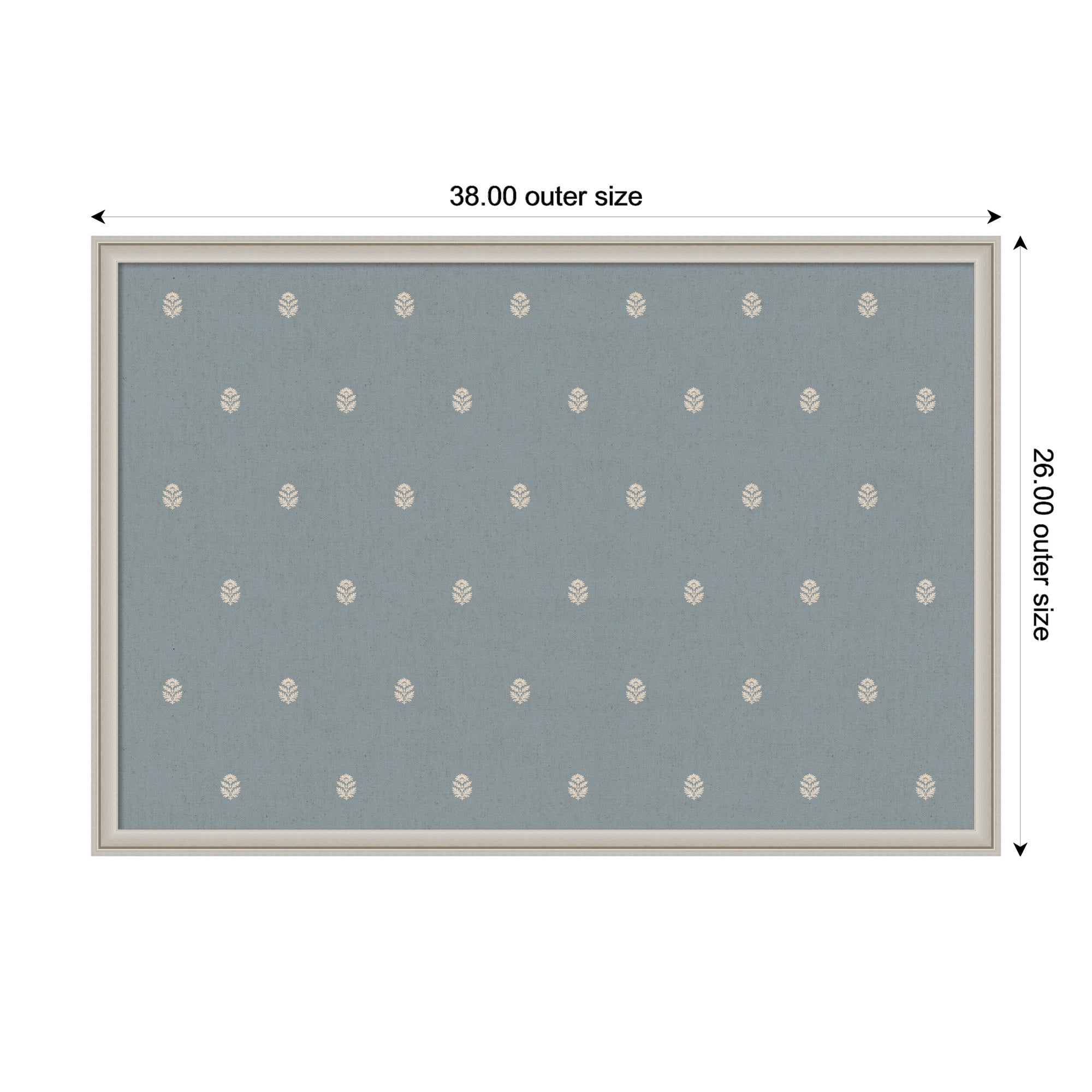 Magnetic Canvas 38x26 Florence Silver 2