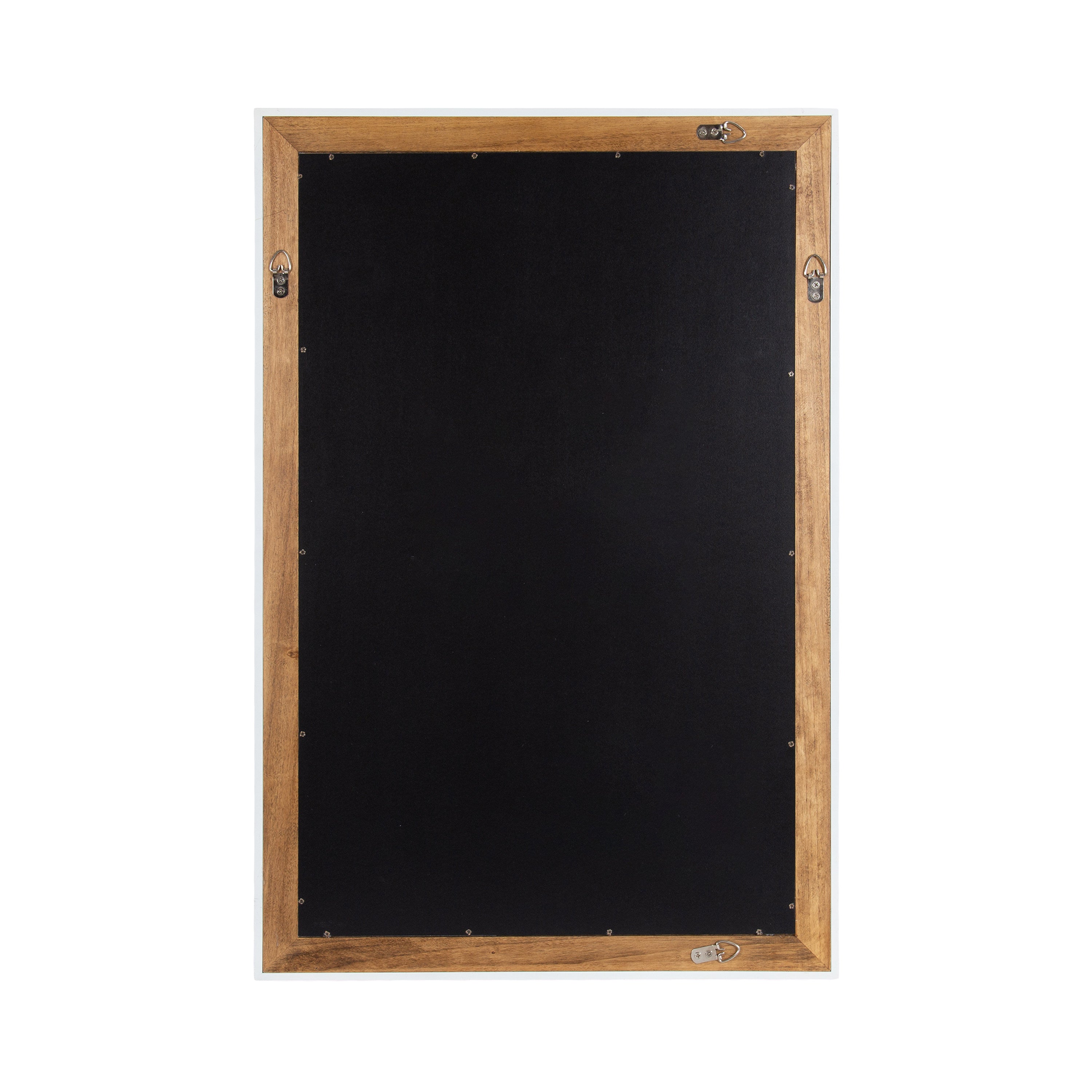 Rectangle Mirror Rustic Brown White 24x36 4