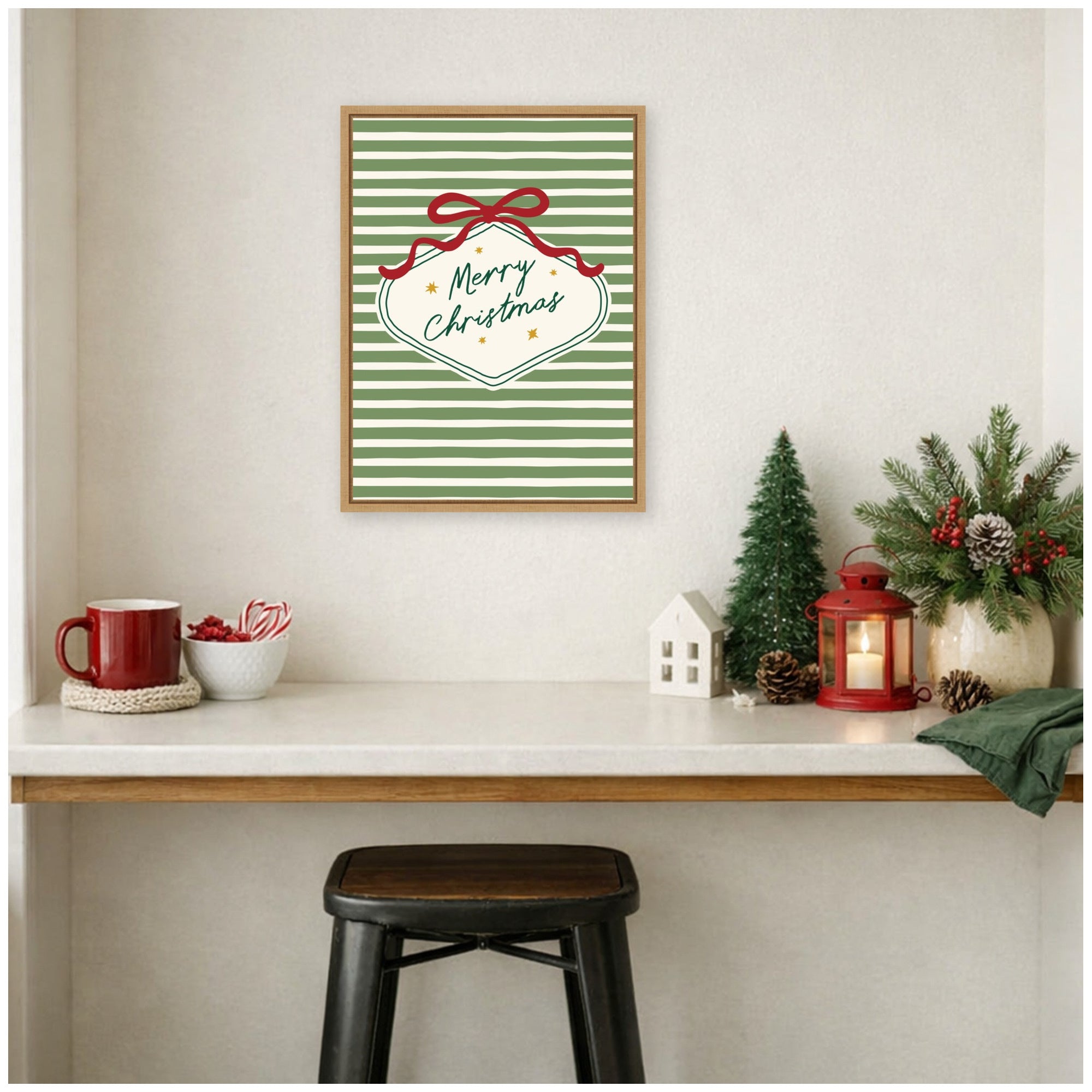 Framed Canvas Sylvie Natural 18x24 6