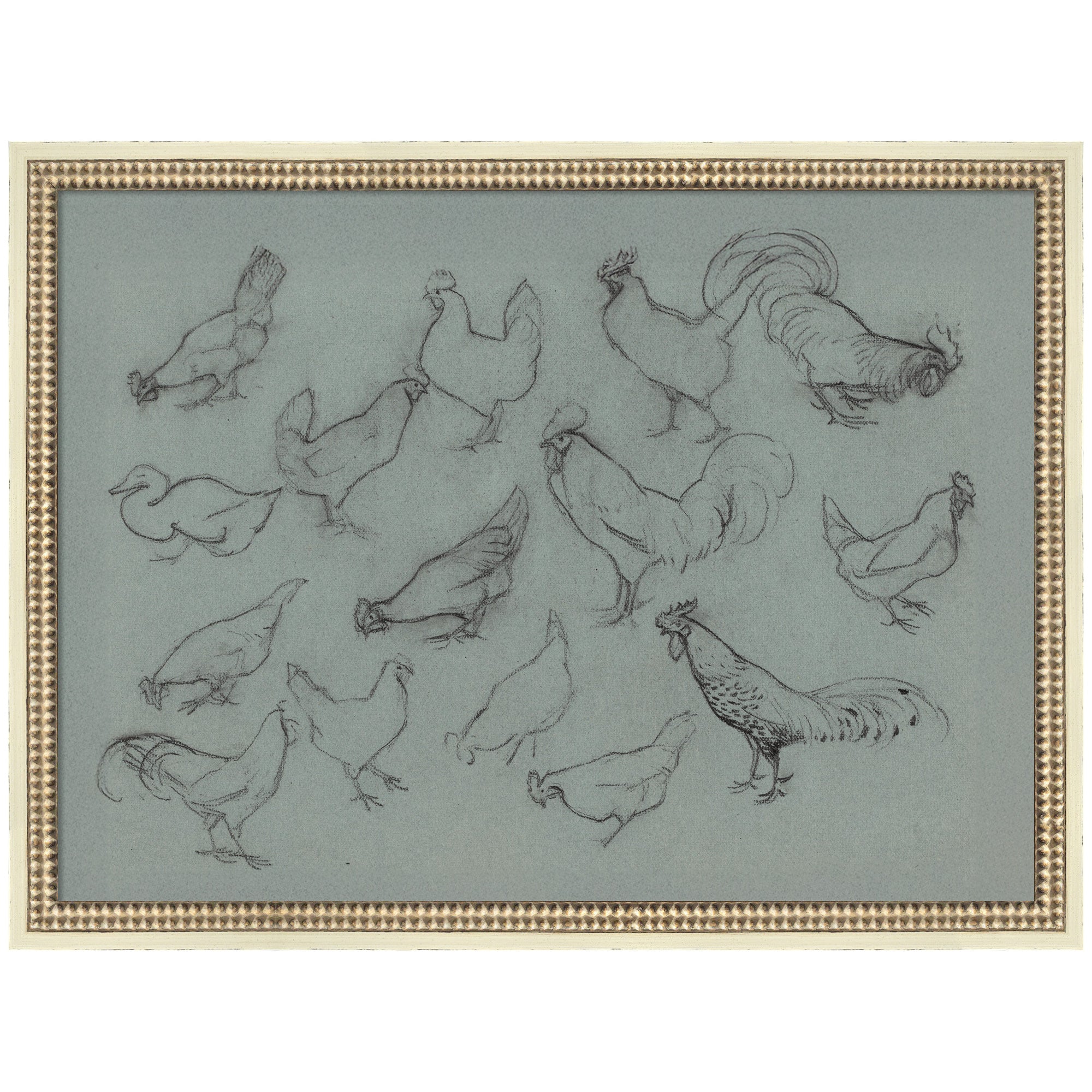 Mounted Canvas 26x20 Castellan Distressed White 1