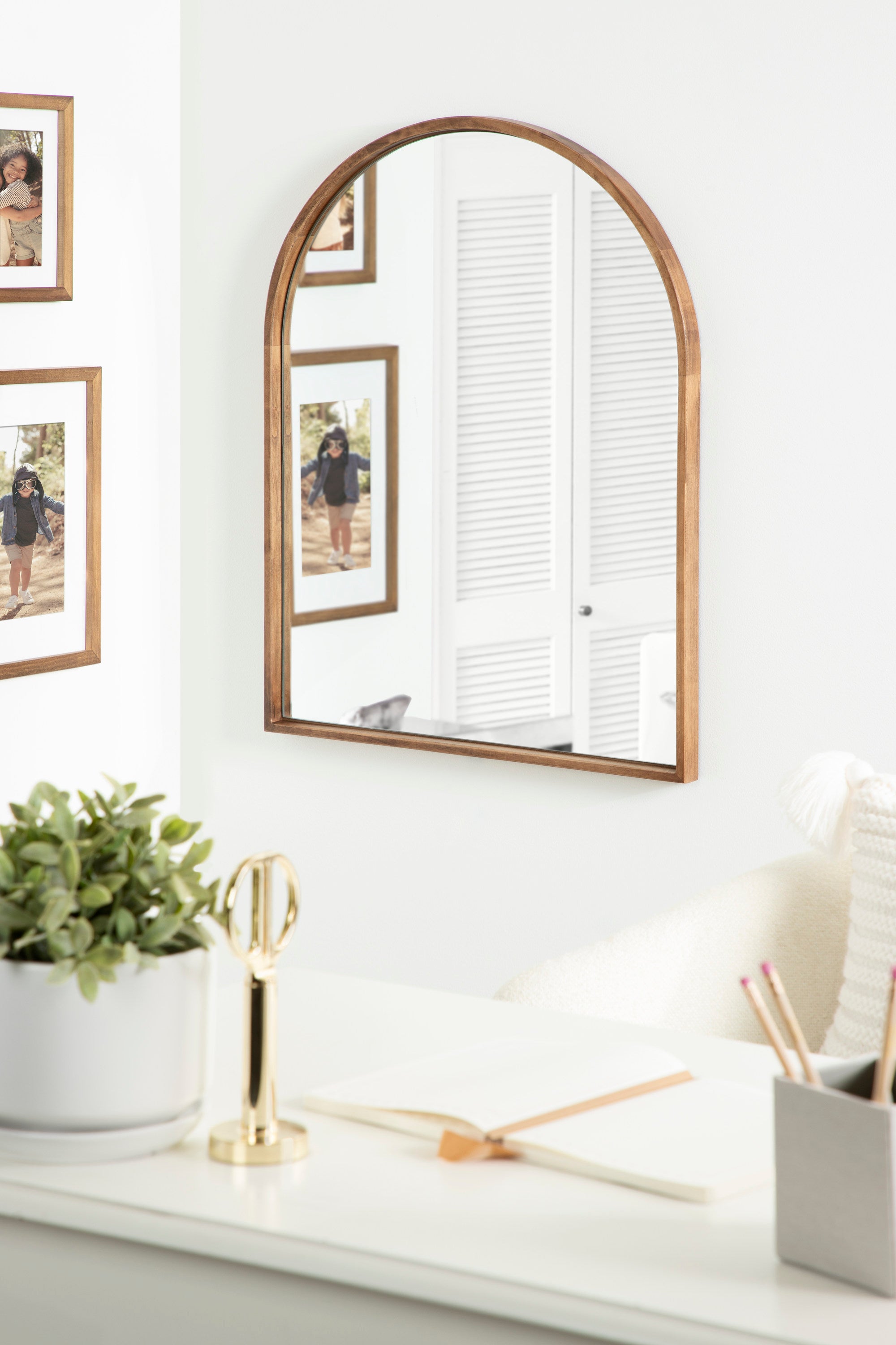 Arch Mirror Rustic Brown 24x32 6