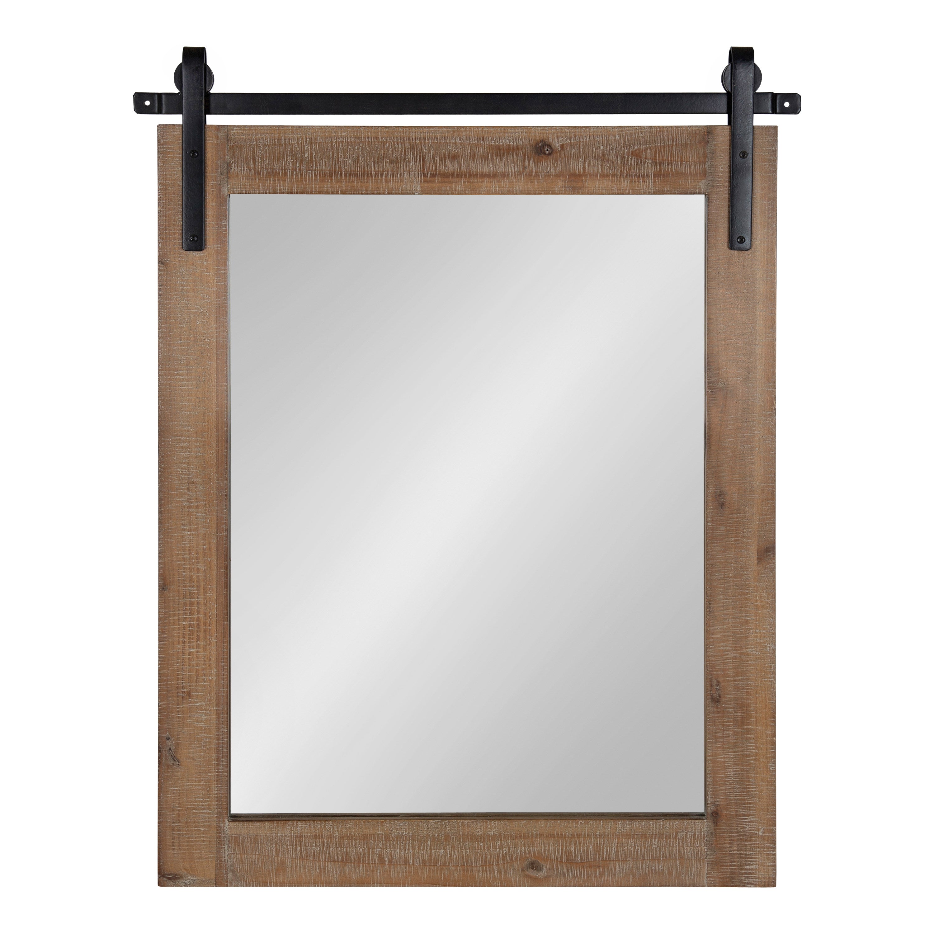 Rectangle Mirror Rustic Brown 22x30 2