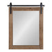 Rectangle Mirror Rustic Brown 22x30 2