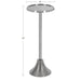 Drink Table Silver 9x9x23 2
