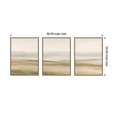Art Set Sylvie Dark Gold 3 Piece Set 18x24 2