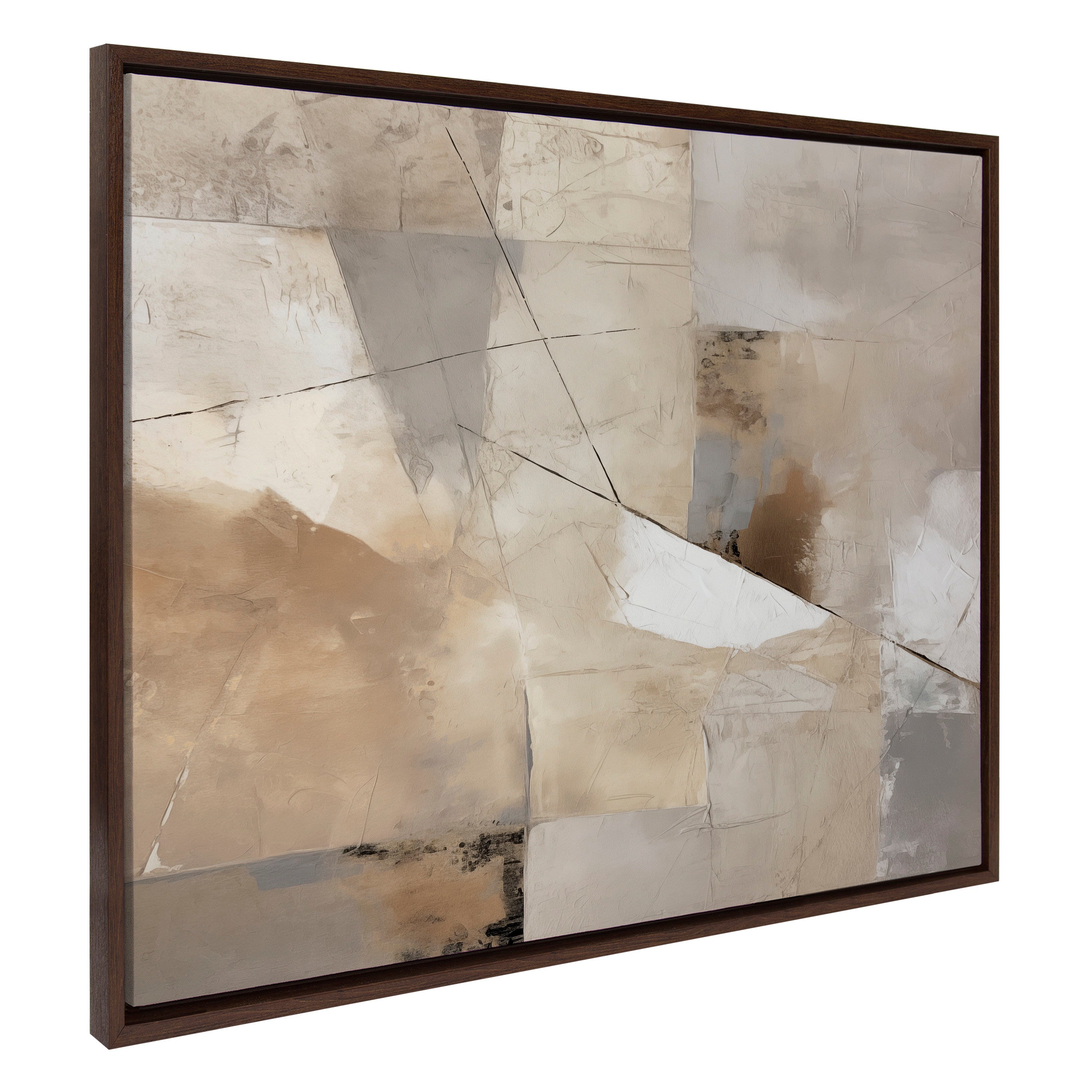 Framed Canvas 31.5x41.5 Sylvie Walnut 1