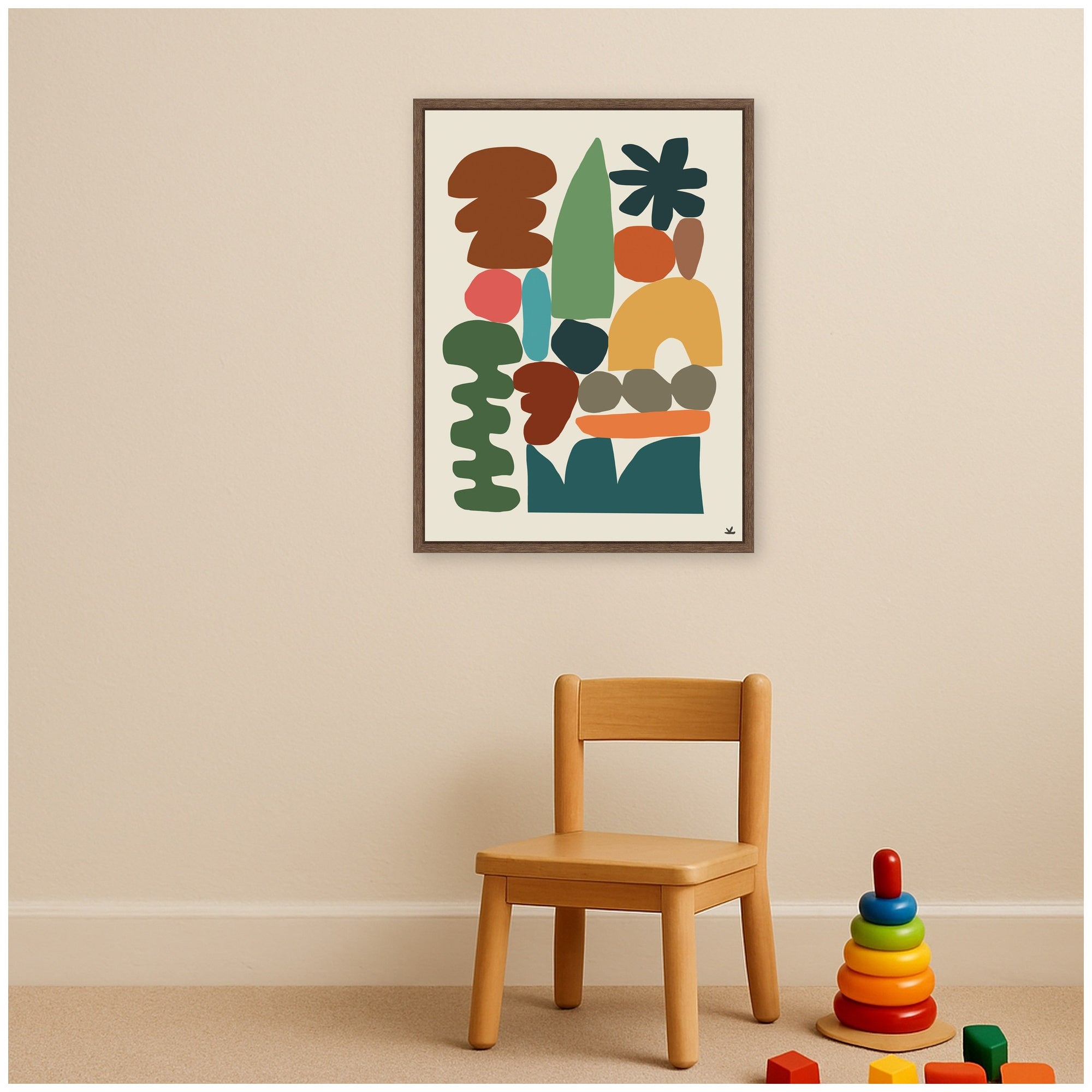 Night Chords 1 by Kelly Knaga Framed Canvas Wall Art Print