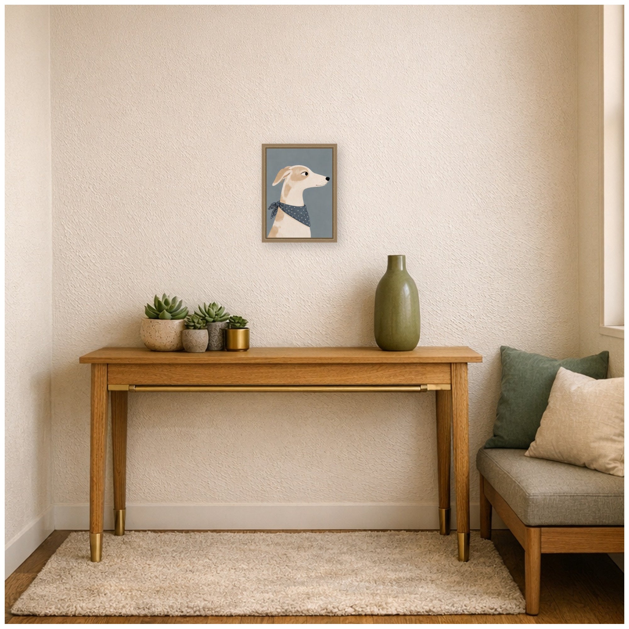 Framed Canvas 10x13 Sylvie Dark Gold 6