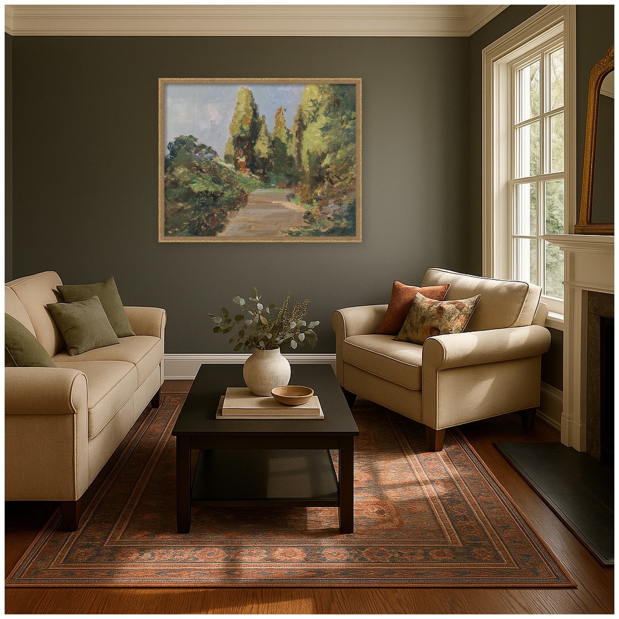 Mounted Canvas 42x34 Castellan Gold 6