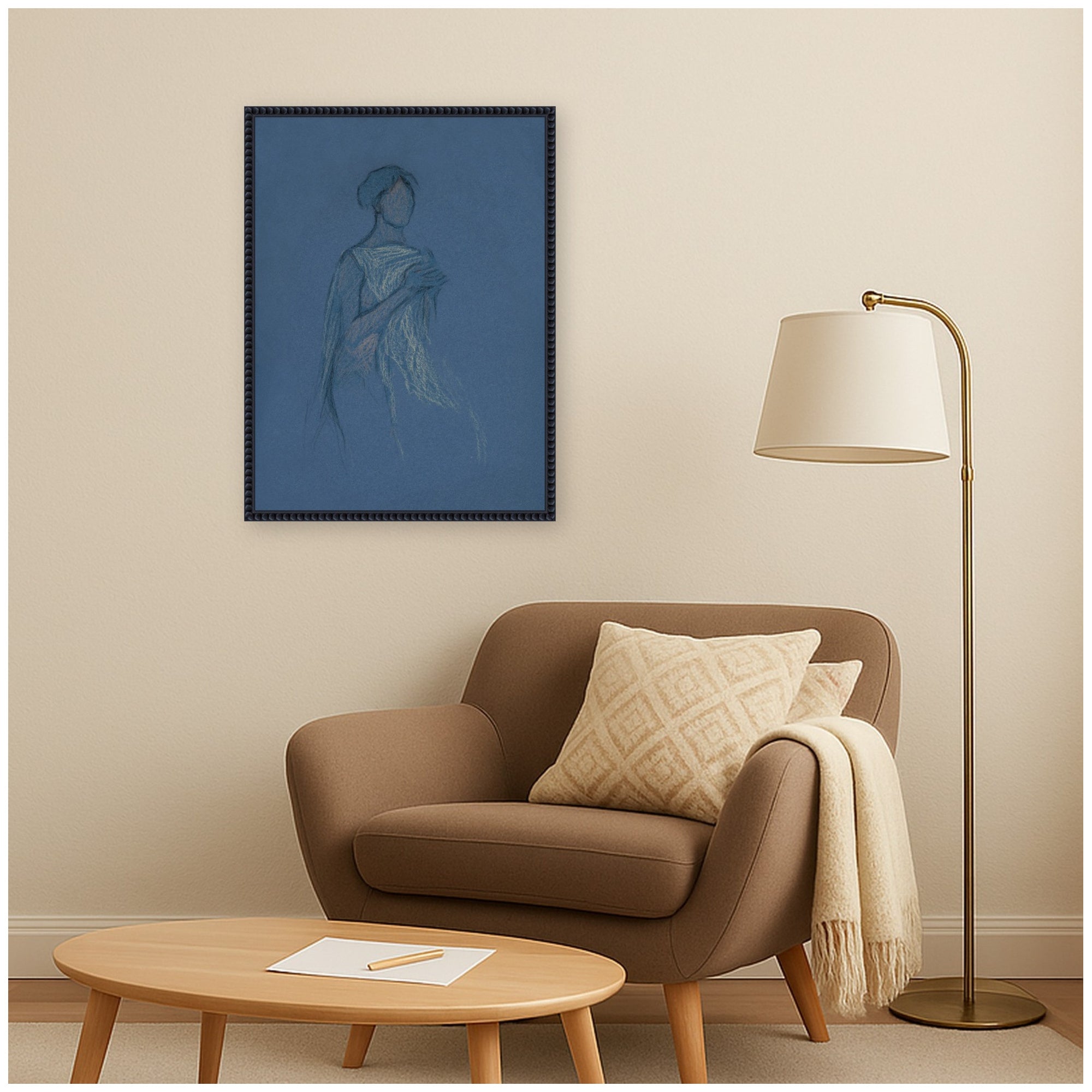 Framed Canvas 18x24 Sylvie Beaded Black 5