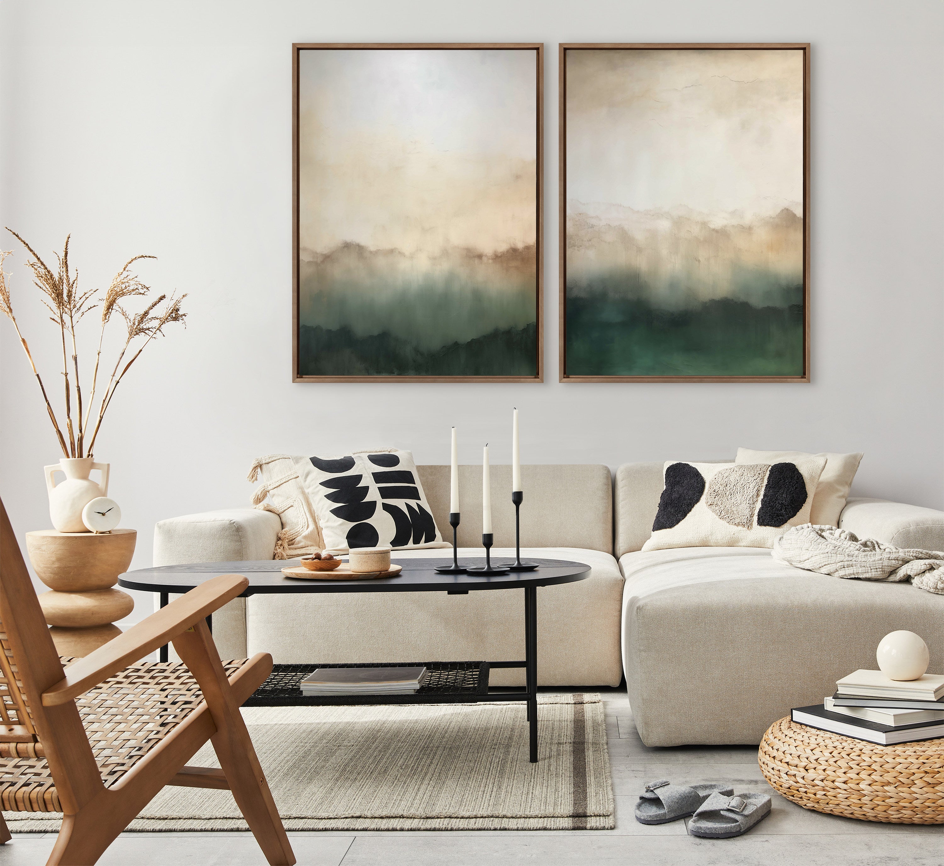Framed Canvas 31.5x41.5 Sylvie Dark Gold 5
