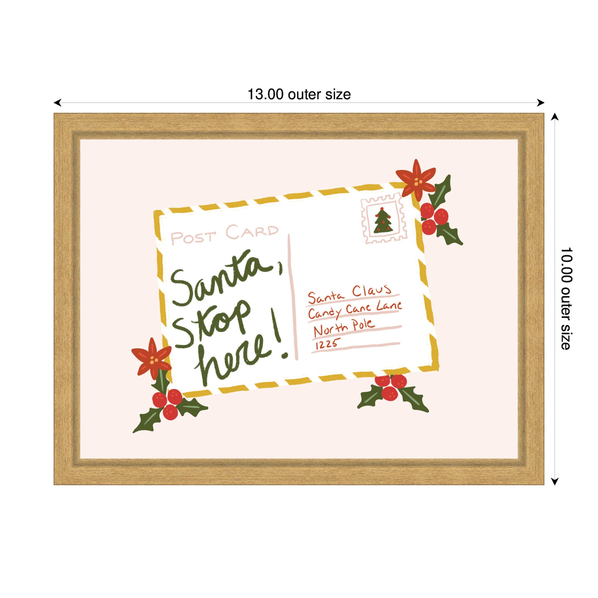 Framed Canvas Sylvie Bright Gold 13x10 2