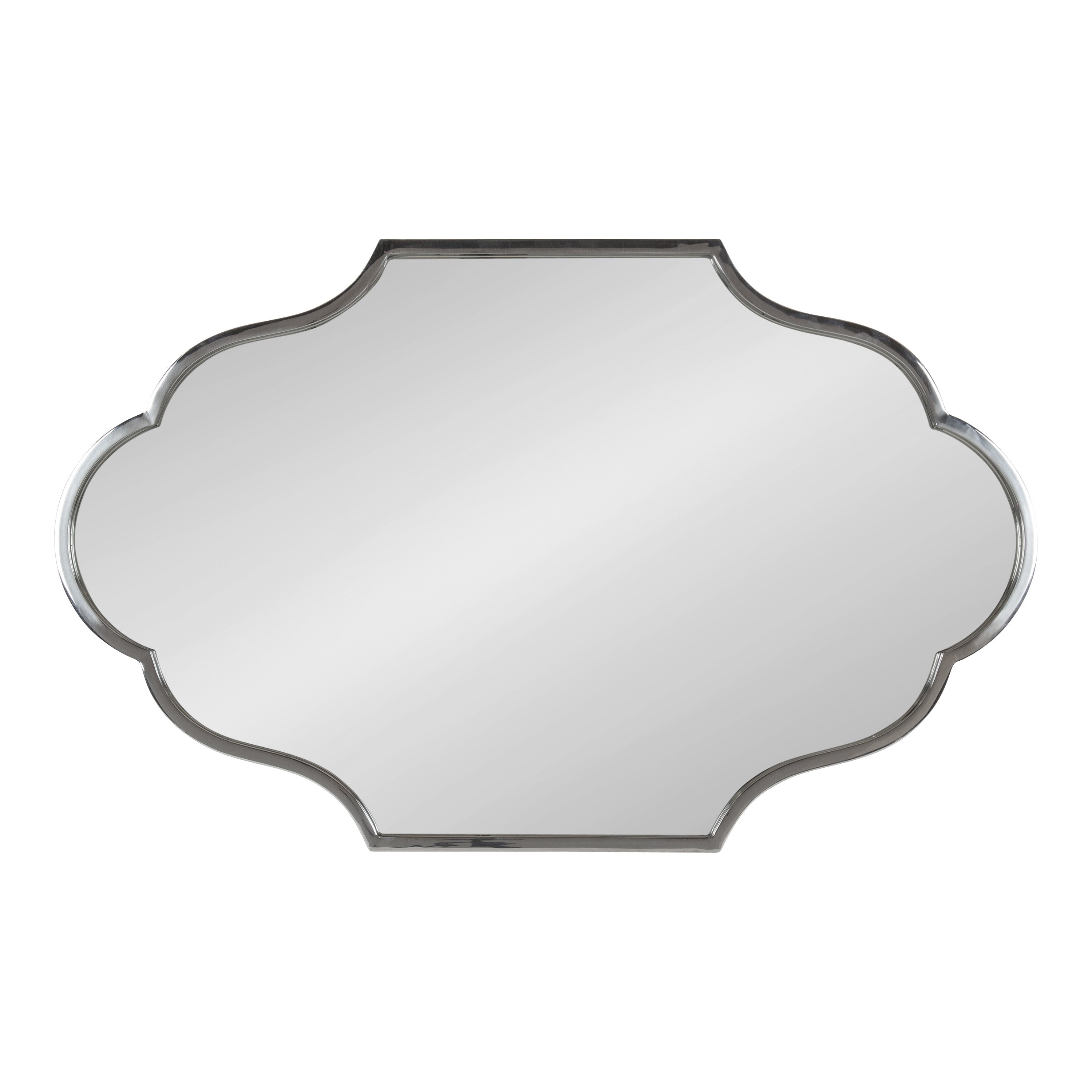 Scallop Mirror Silver 23x37 6