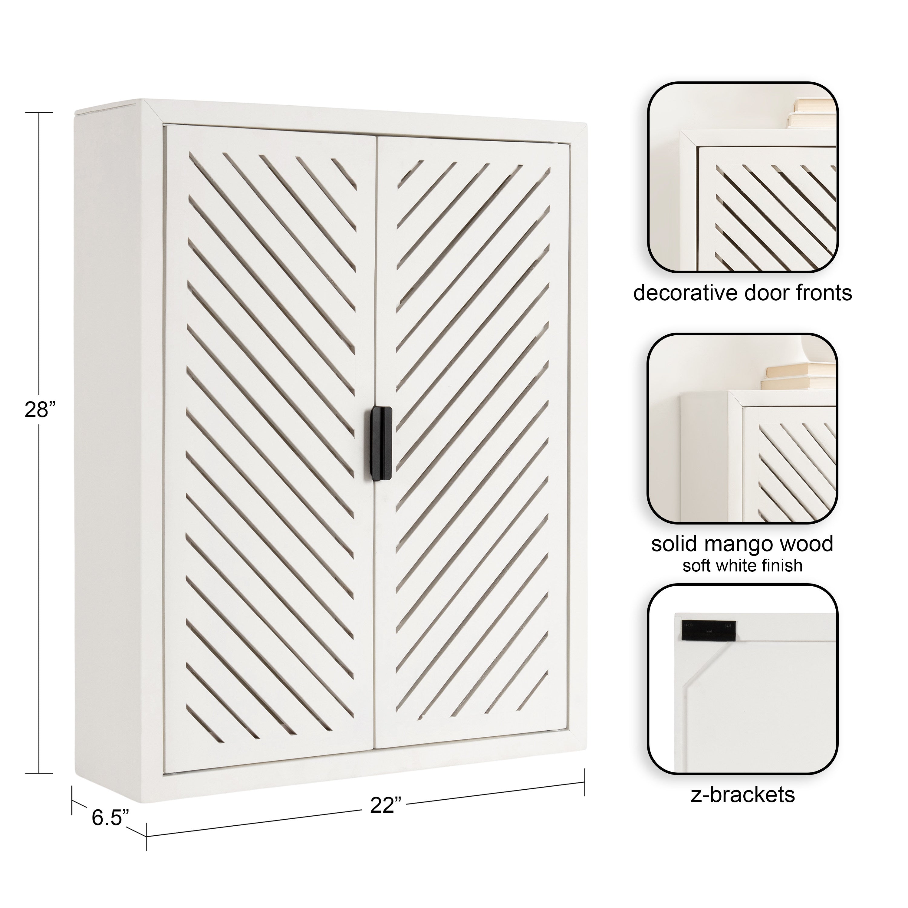Cabinet White 22x7x28 2