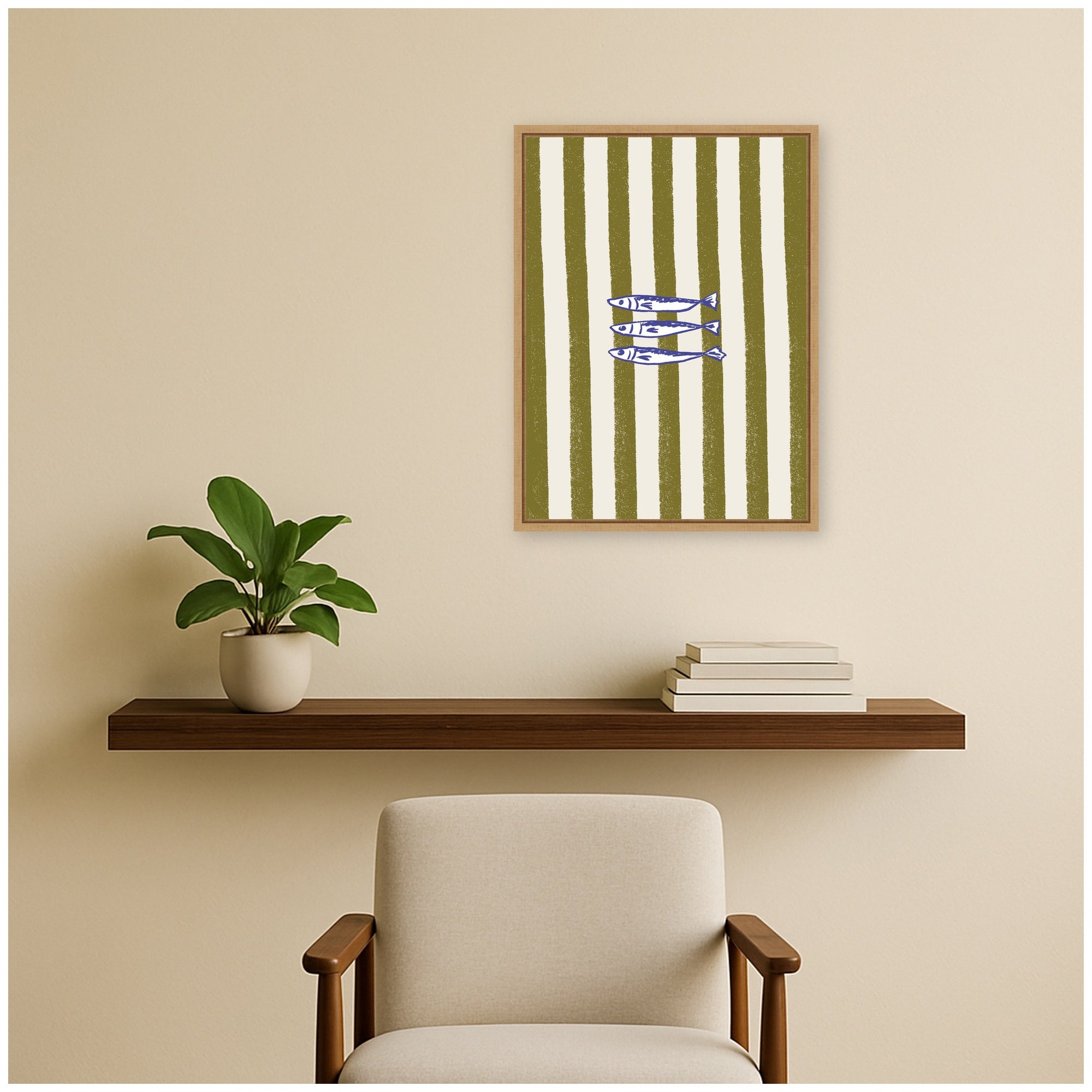 Framed Canvas 18x24 Sylvie Natural 6