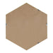 Hexagon Mirror Walnut Brown 30x30 4