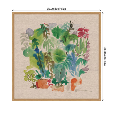 Framed Canvas 30x30 Sylvie Natural 2