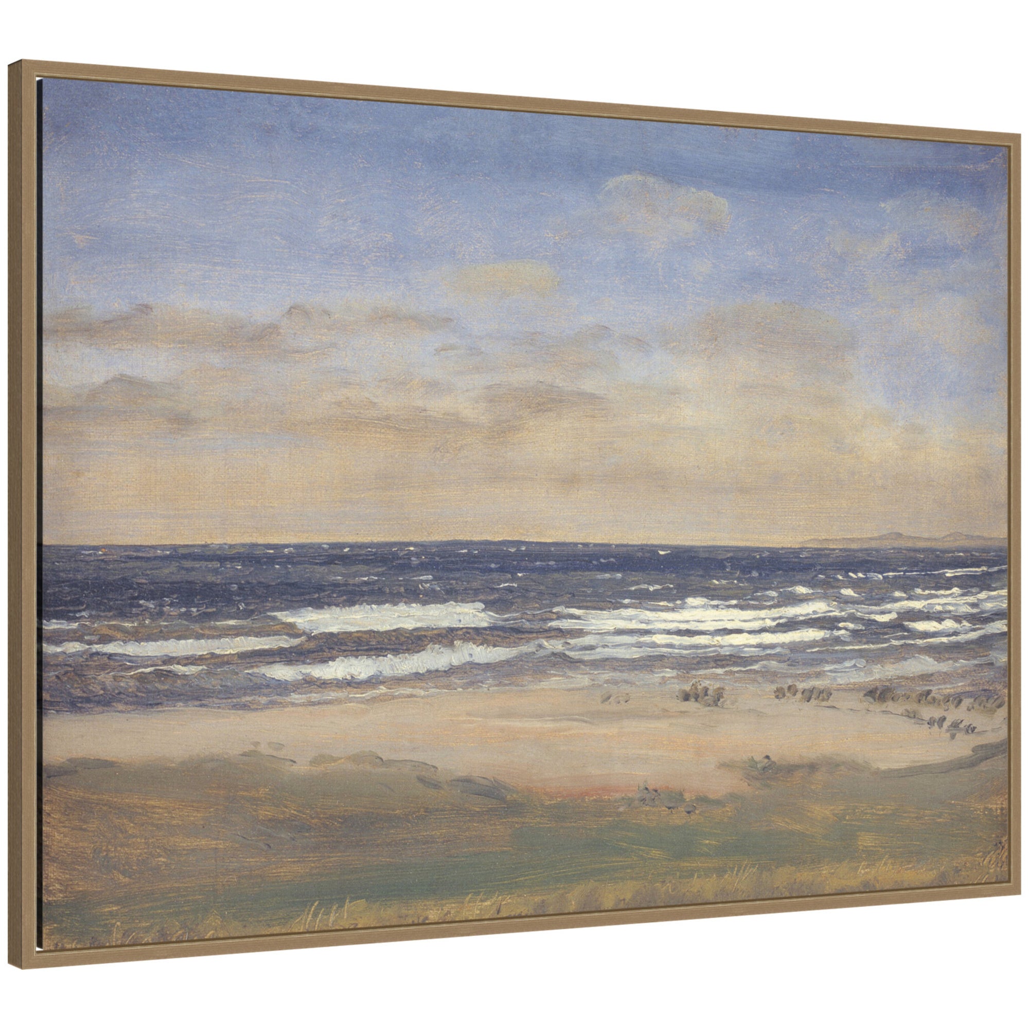 Framed Canvas 38x28 Sylvie Dark Gold 1