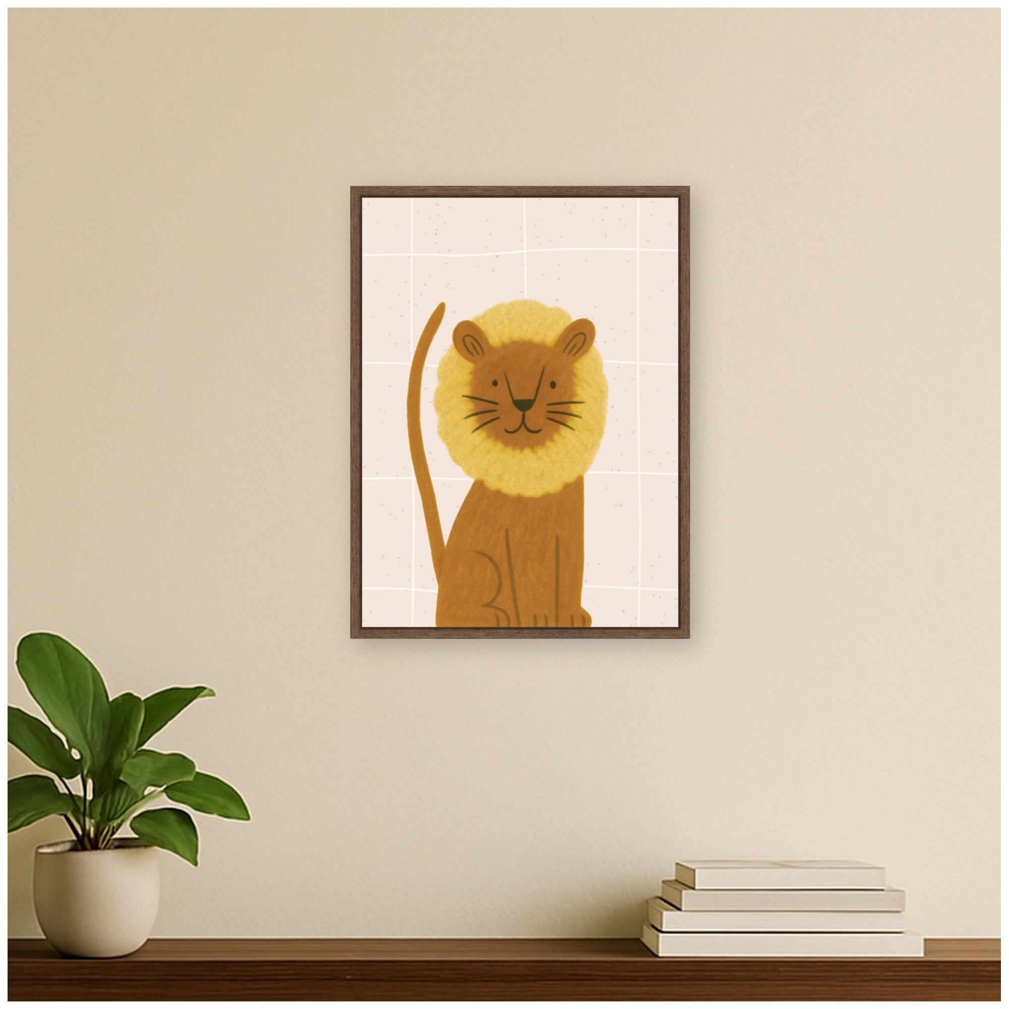 Framed Canvas 18x24 Sylvie Walnut 6