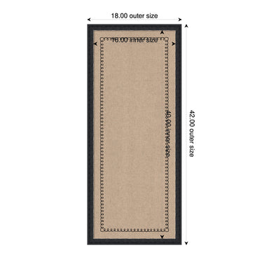 Pinboard Bethany Black 18x42 2