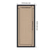 Pinboard Bethany Black 18x42 2