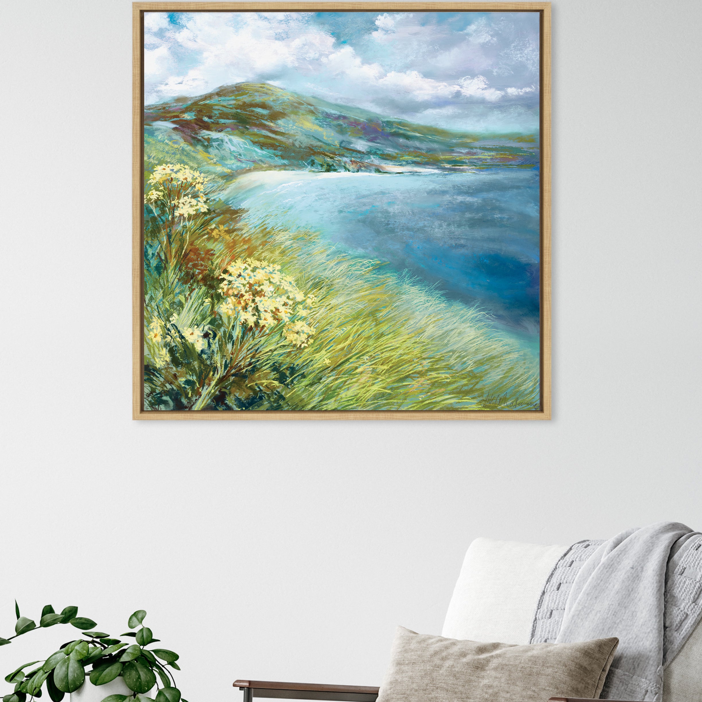 Framed Canvas 30x30 Sylvie Natural 5