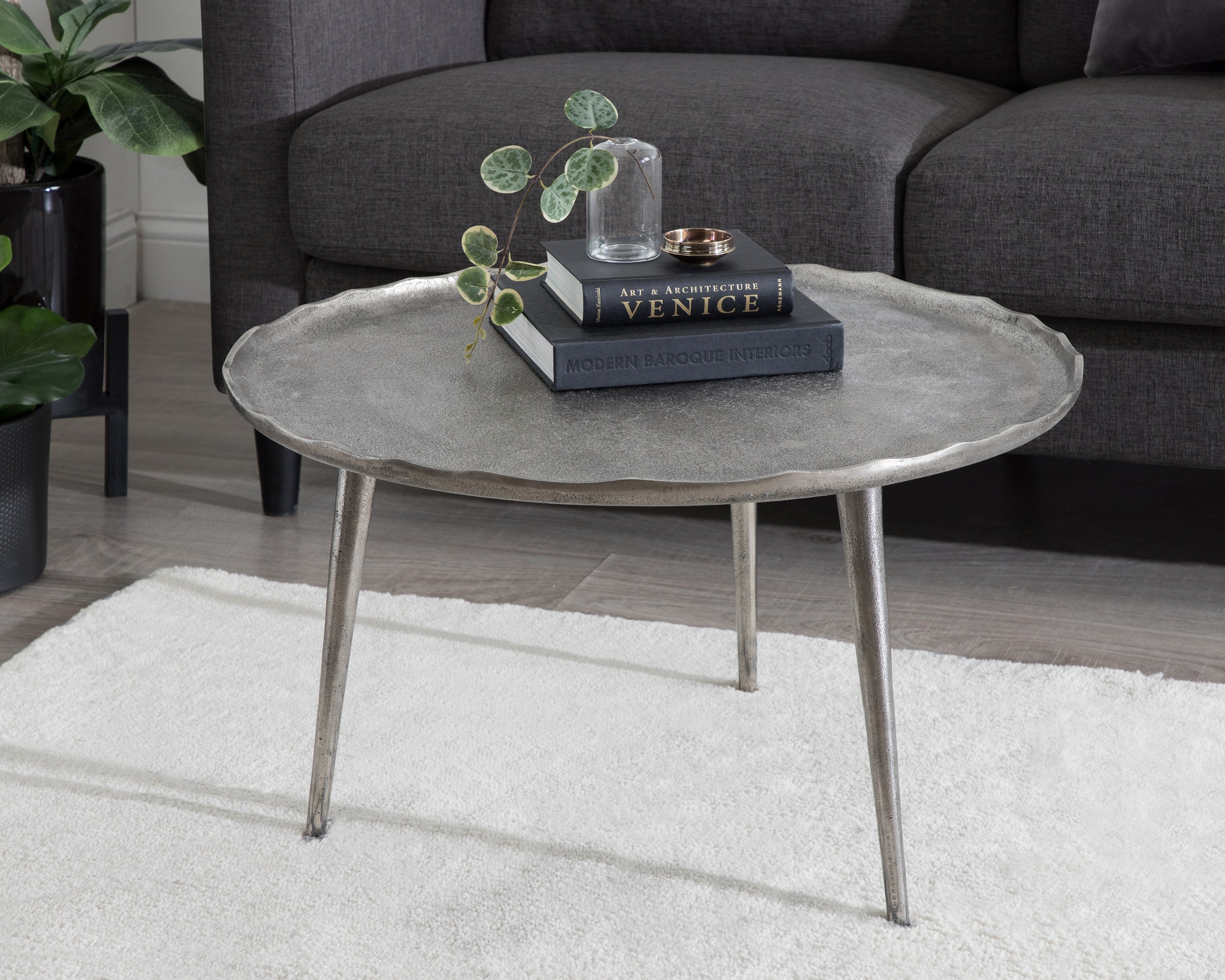 Coffee Table 26x26x16 Silver 6