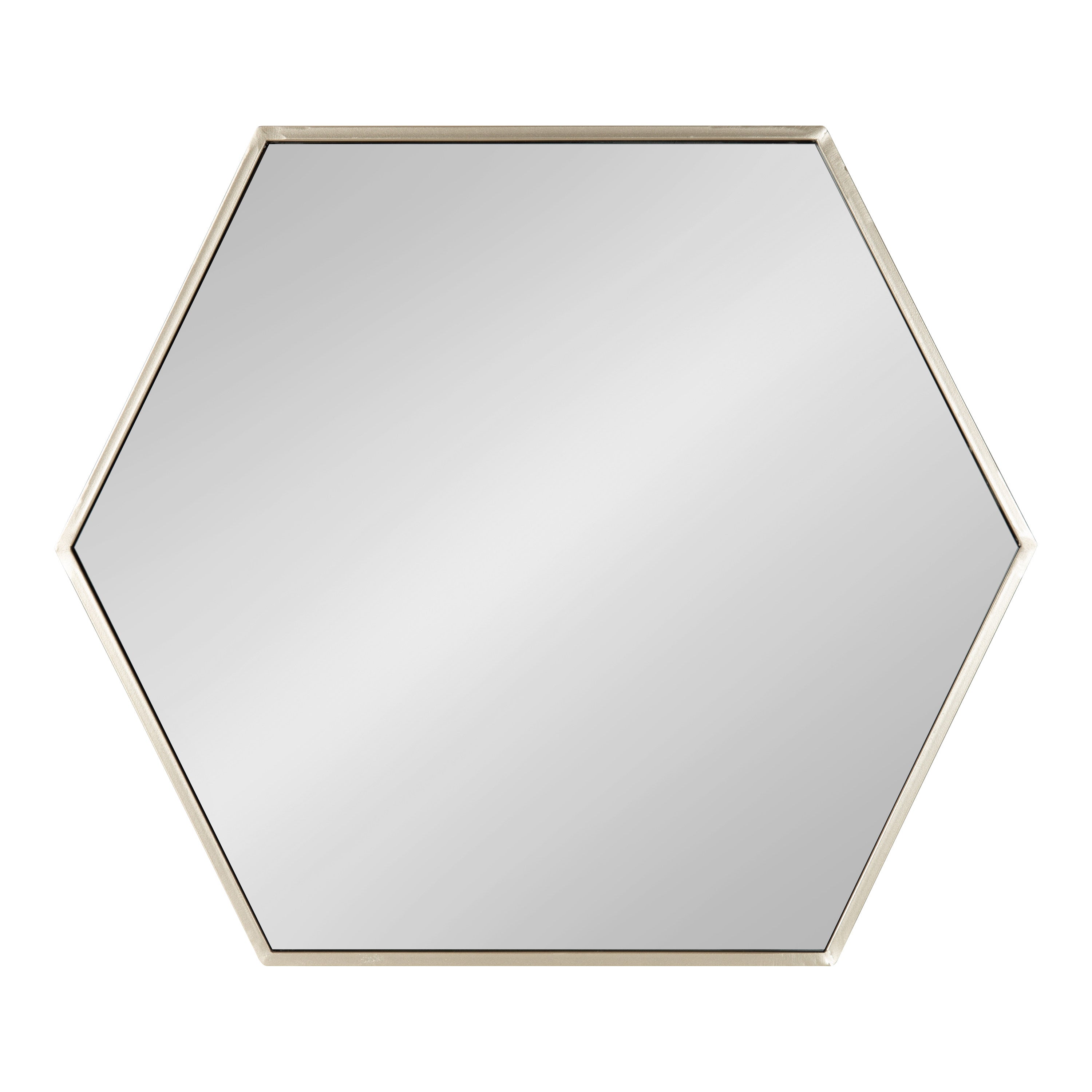 McNeer Hexagon Metal Wall Mirror