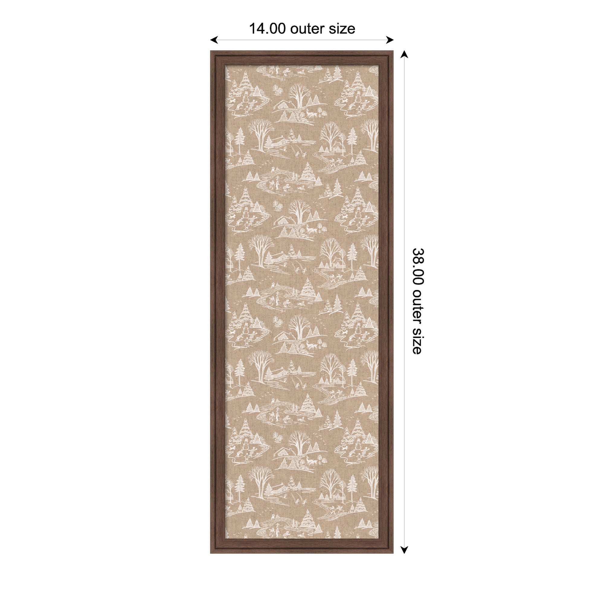Magnetic Canvas Florence Medium Brown 14x38 2